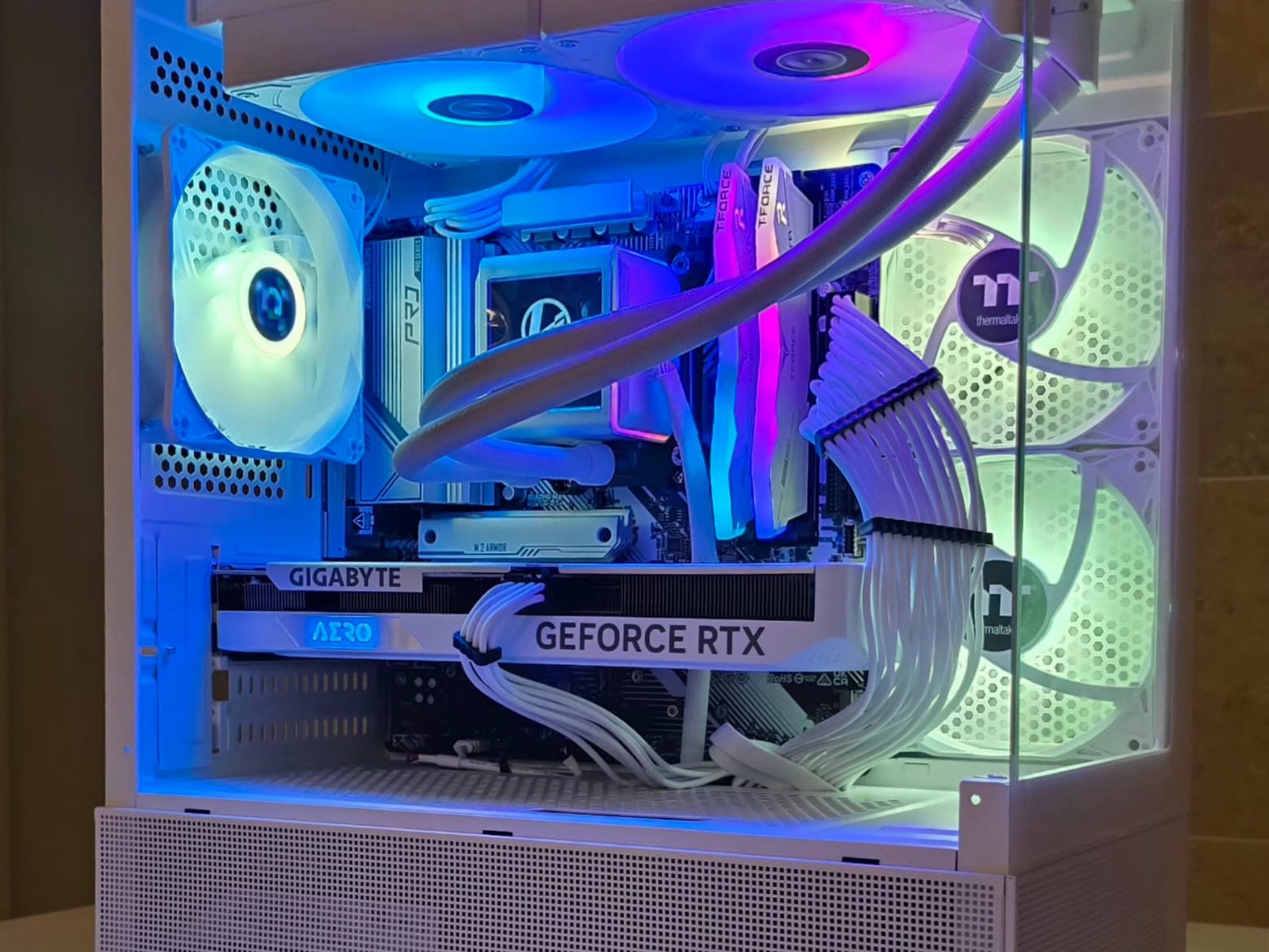 Custom White ARGB Gaming PC – Sleek, Powerful, and Ready to Go