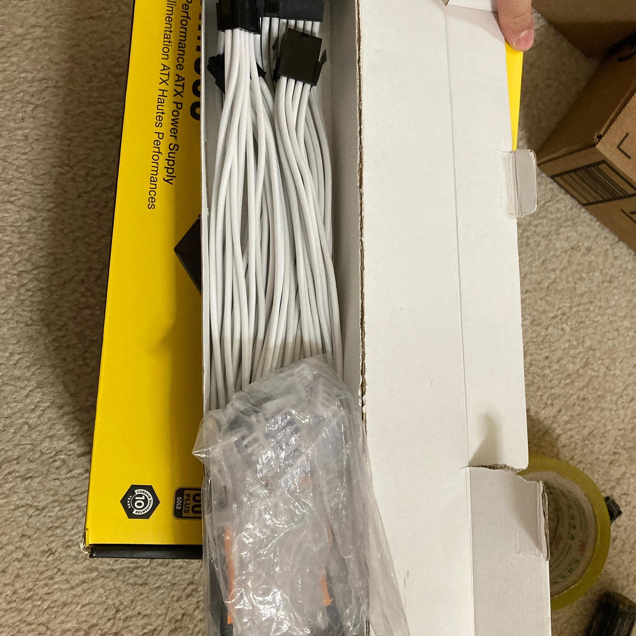 [INCLUDES CUSTOM CABLE EXTENSIONS!] Corsair RM650 80+ Gold Modular ATX PSU - Used, Good Condition 
