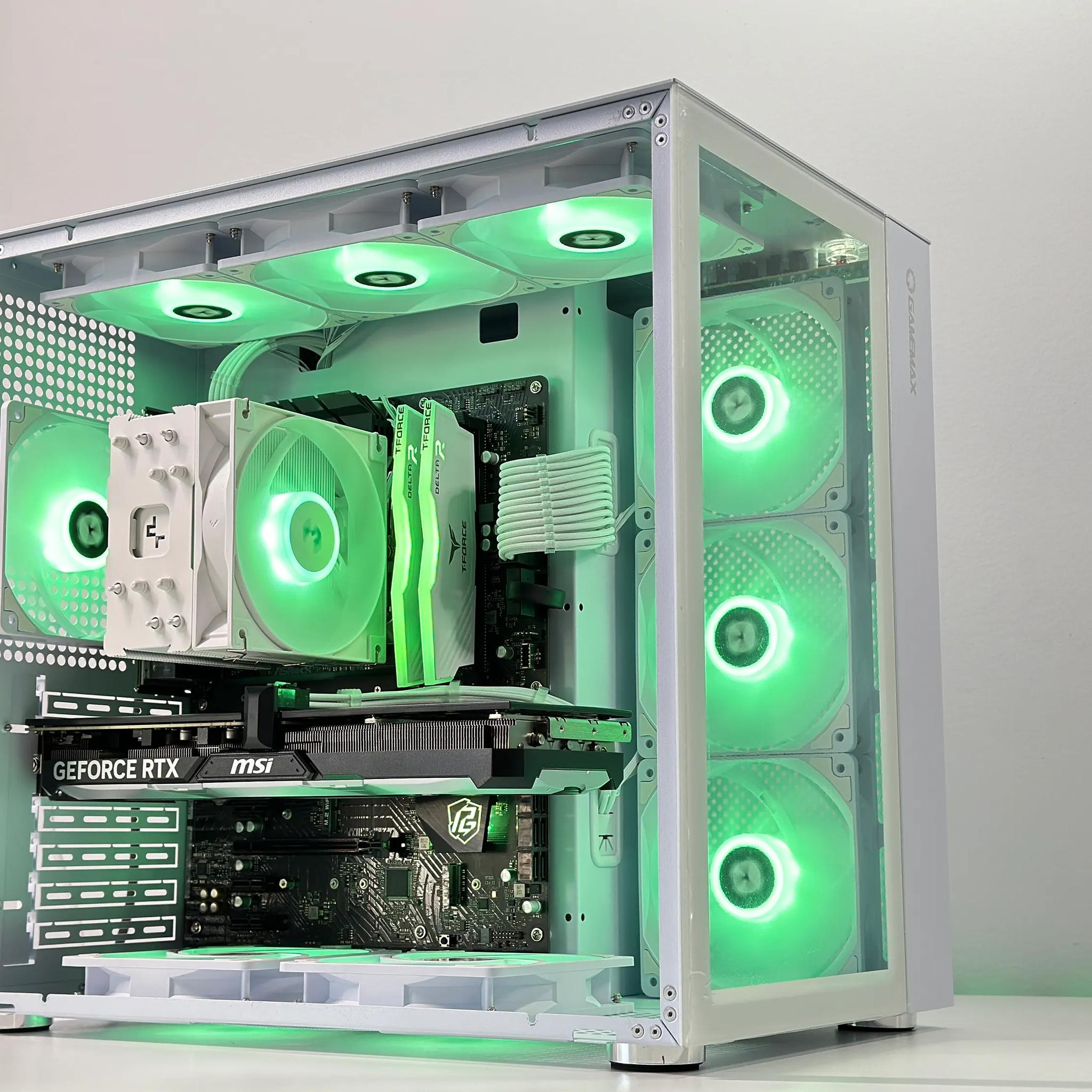 🧊Frozen 🧊Gaming PC❄️Nvidia RTX 4070 12GB❄️Intel 13500T 14Core❄️32GB DDR4❄️1TB NVME
