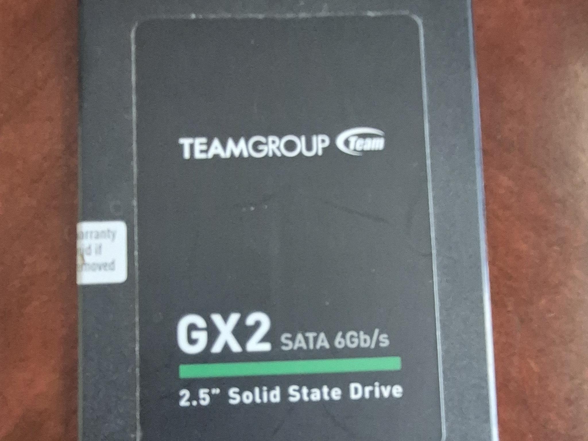 1TB Team Group GX2 Internal 2.5" T253X2001T0C101 Solid State Hard Drive