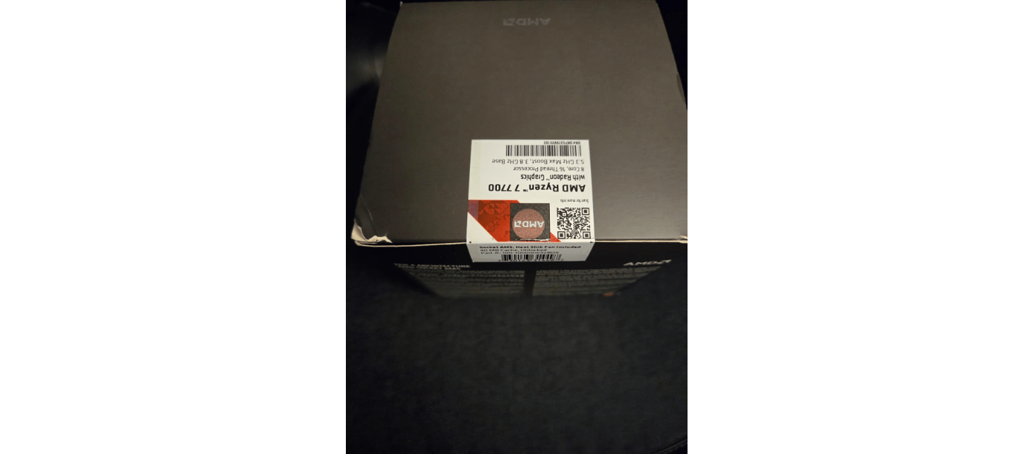 New Ryzen 7 7700 w/ Wraith Prism Cooler