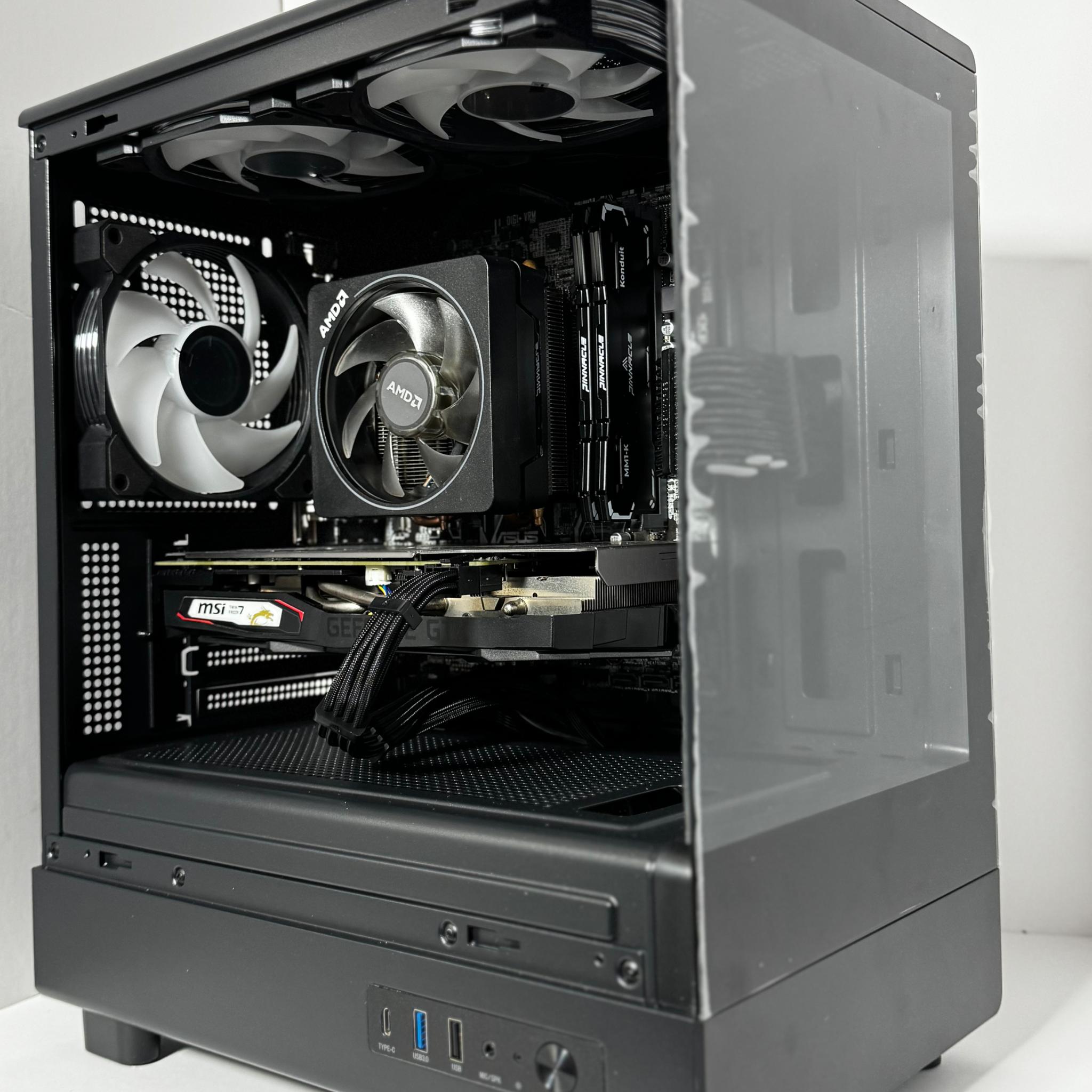 🏴DARKNIGHT🏴 | RYZEN 7 1700X | NVIDIA 1660 | 1TB SSD | 16GB DDR4 | BT/WIFI | WIN 11