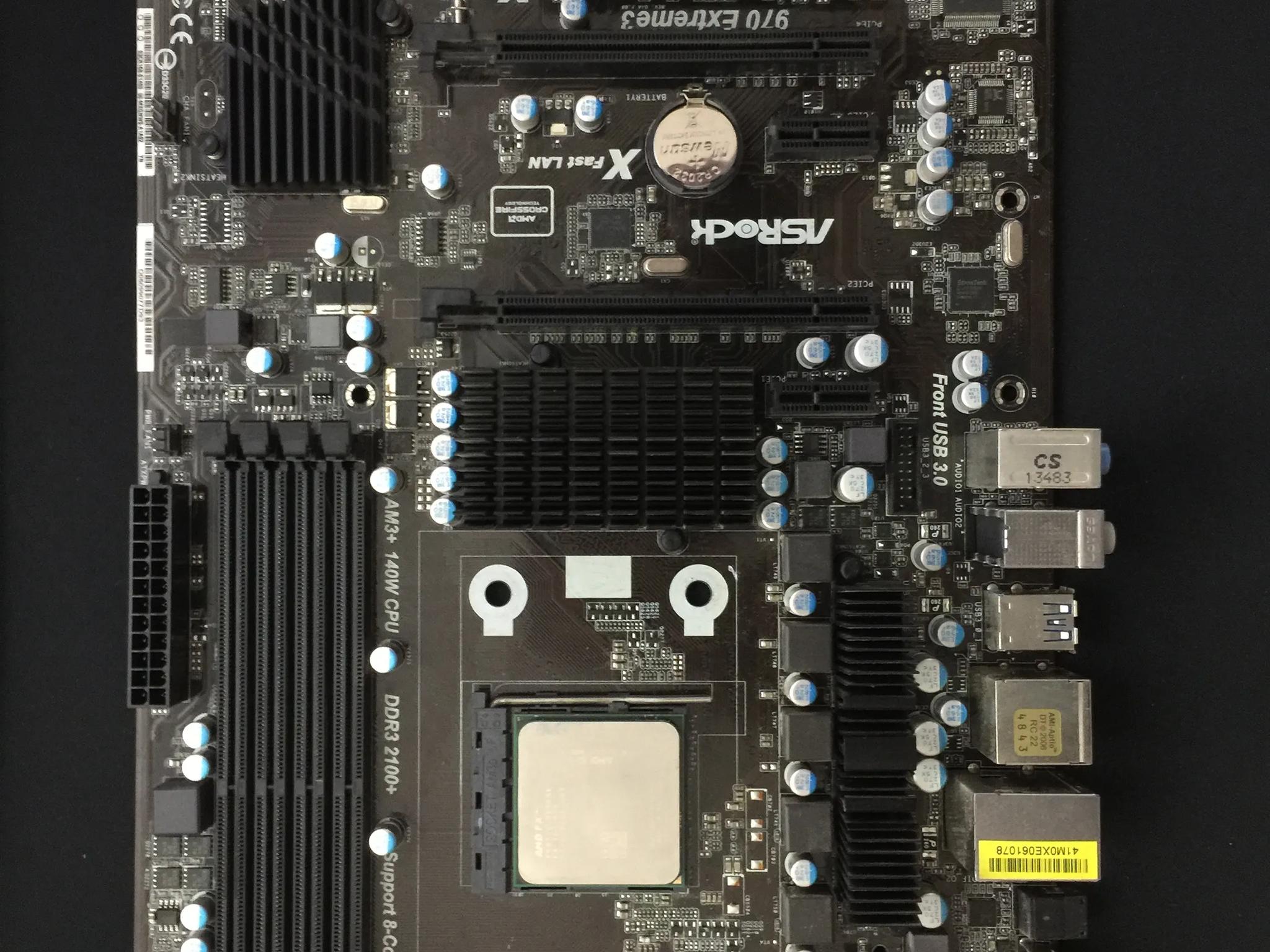 CPU Motherboard Combo! ASRock 970 Extreme3 and AMD FX-8350 Eight Core