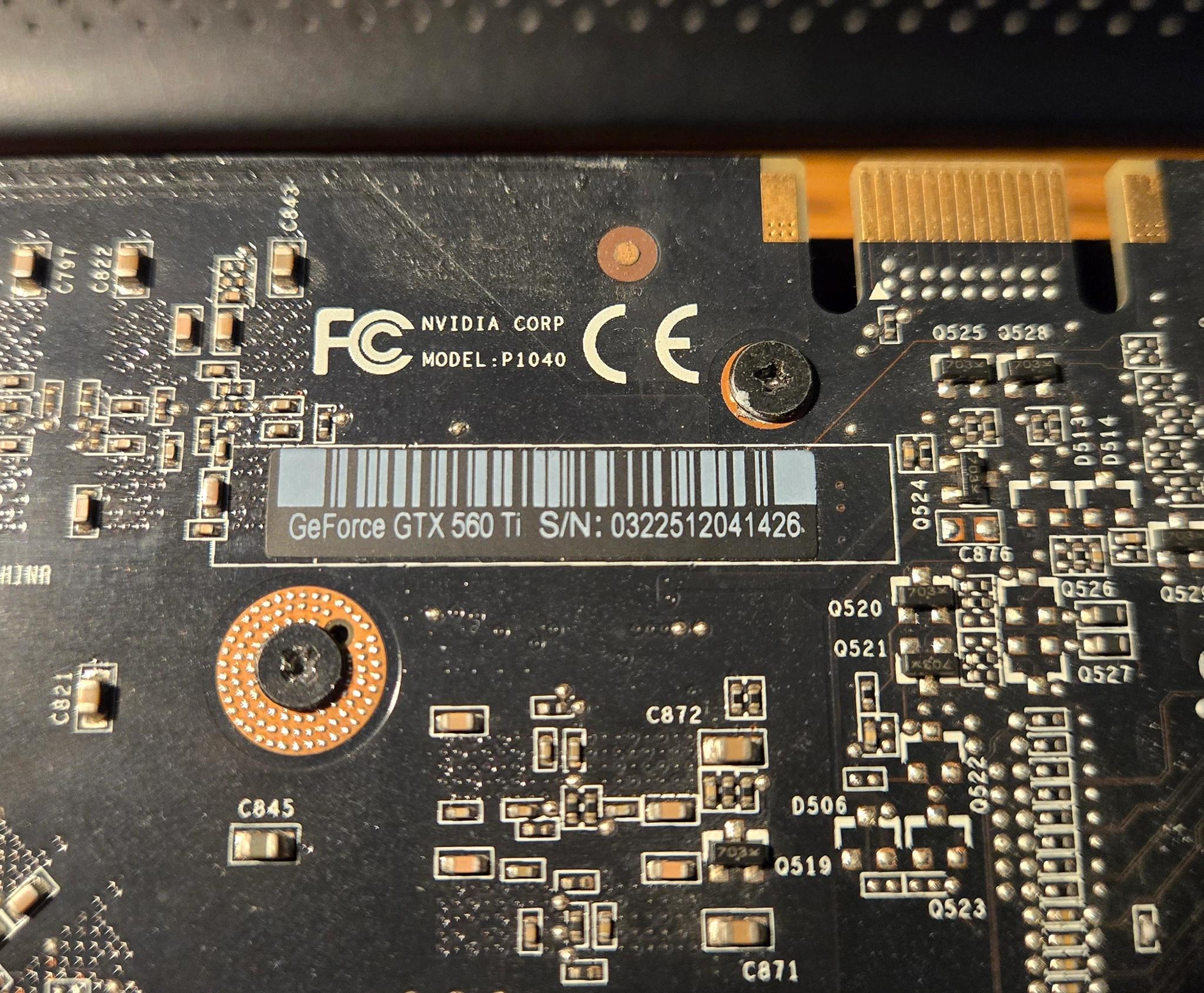 USED Dell GTX 560 Ti 1GB Discreet GPU