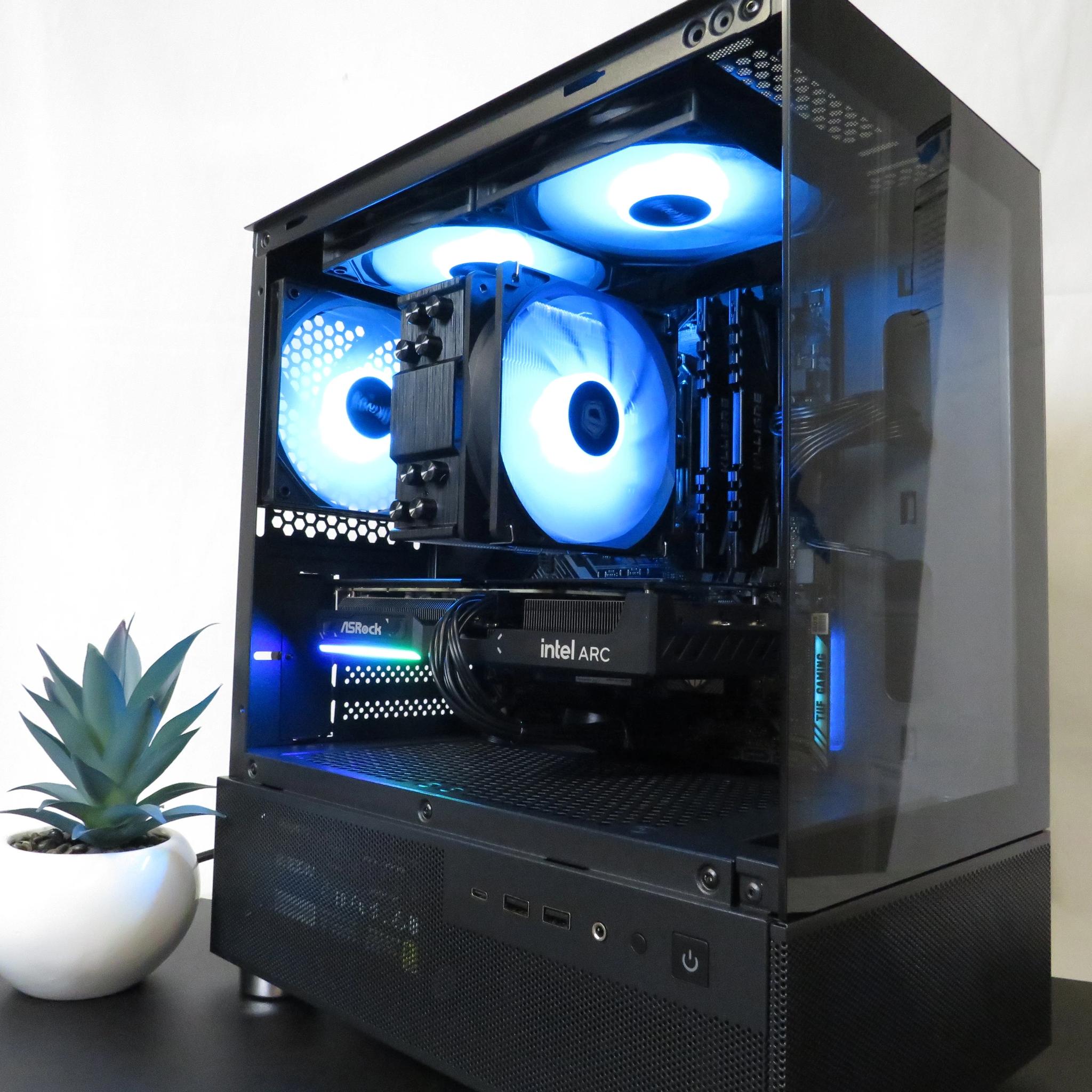 Arc Battlemage: ASRock Challenger Intel Arc B570 + Ryzen 5 5600X + 16 GB DDR4 + 1 TB NVME
