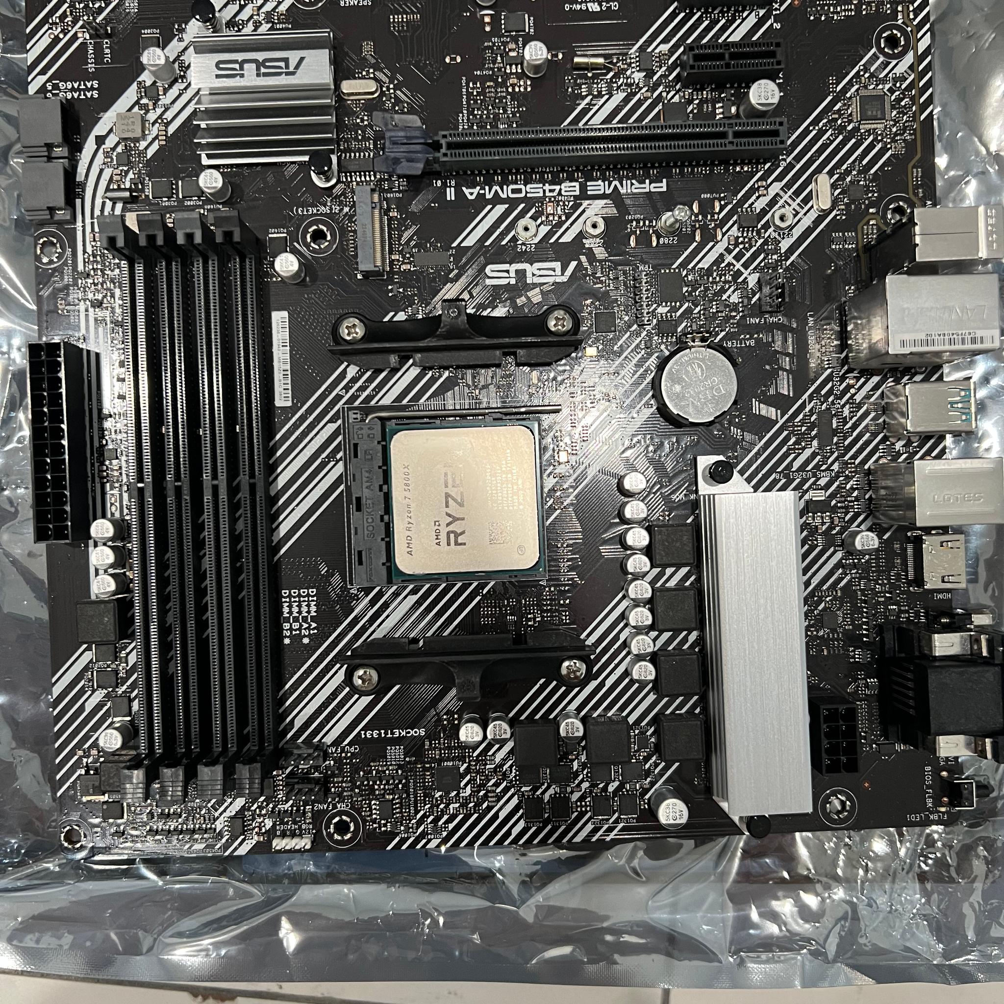 Ryzen 7 5800x bundle| 32 gb pinnacle ram| Asus b450m A ll motherboard
