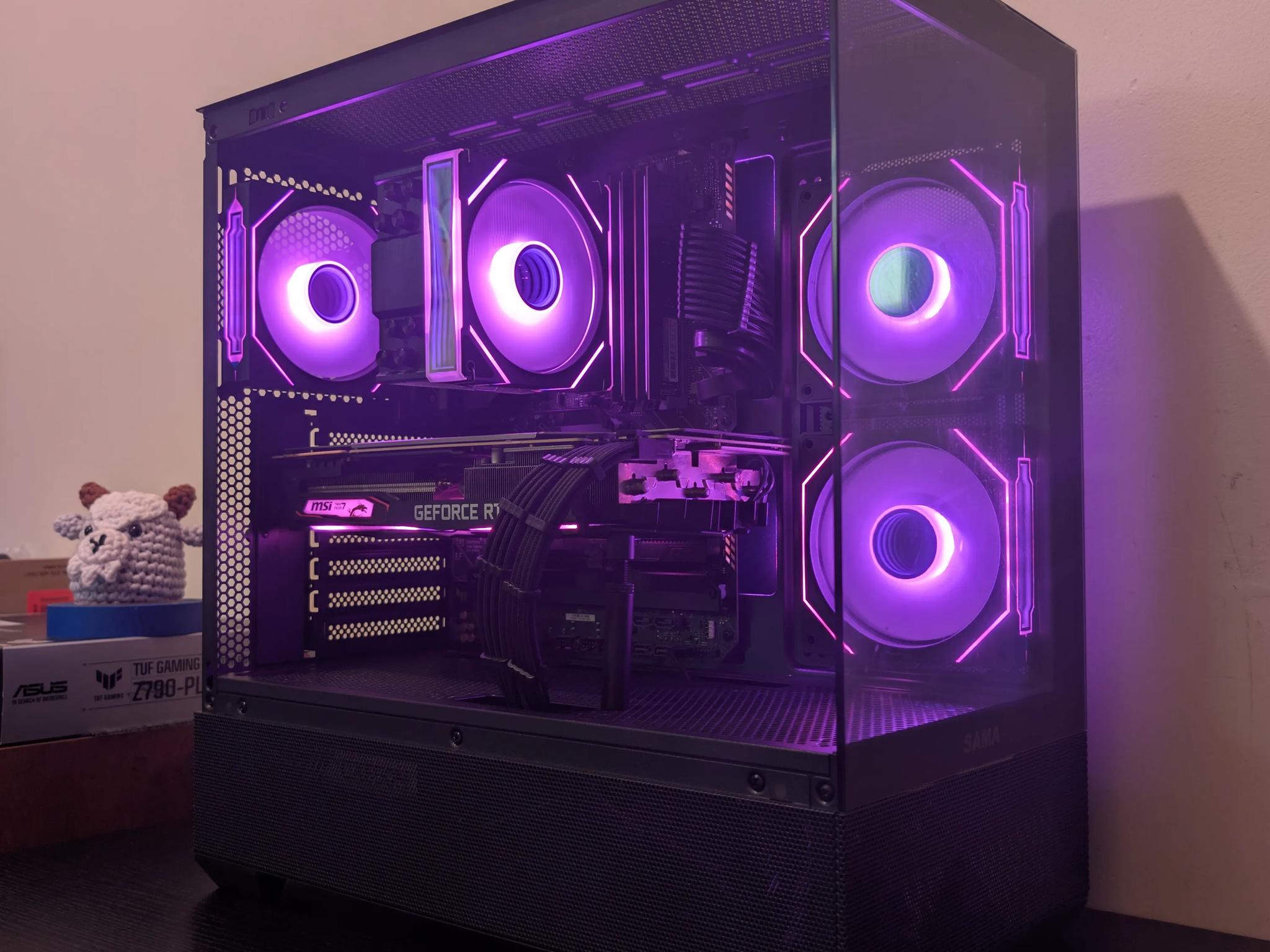 🐦‍⬛1440p Black RGB Gaming PC | RTX 2070 Super | i7 11700 | 1TB SSD | 48GB RAM | WiFi & Bluetooth🐦‍⬛