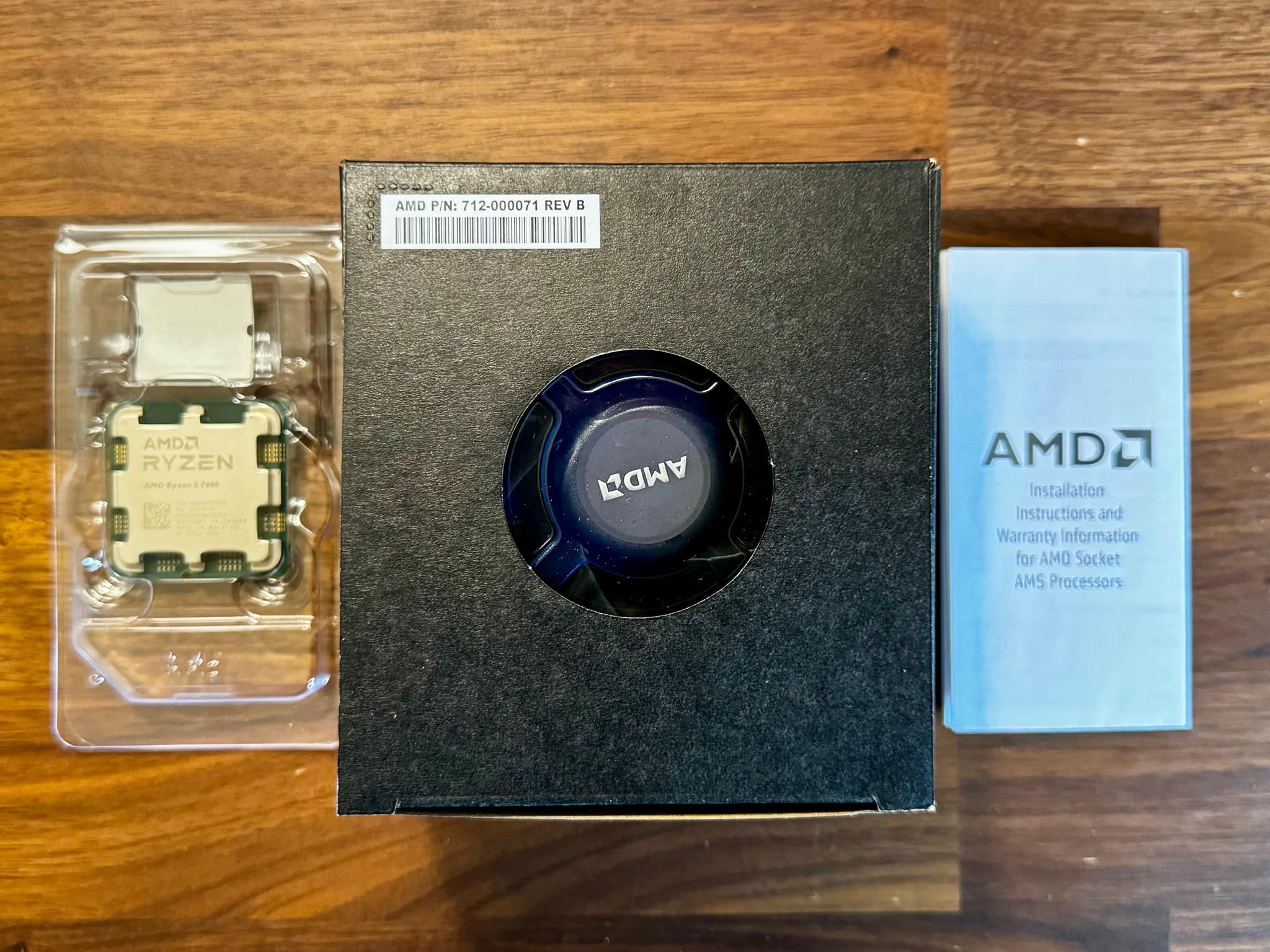 AMD Ryzen 5 7600 (6 Cores/12 Threads, AM5)