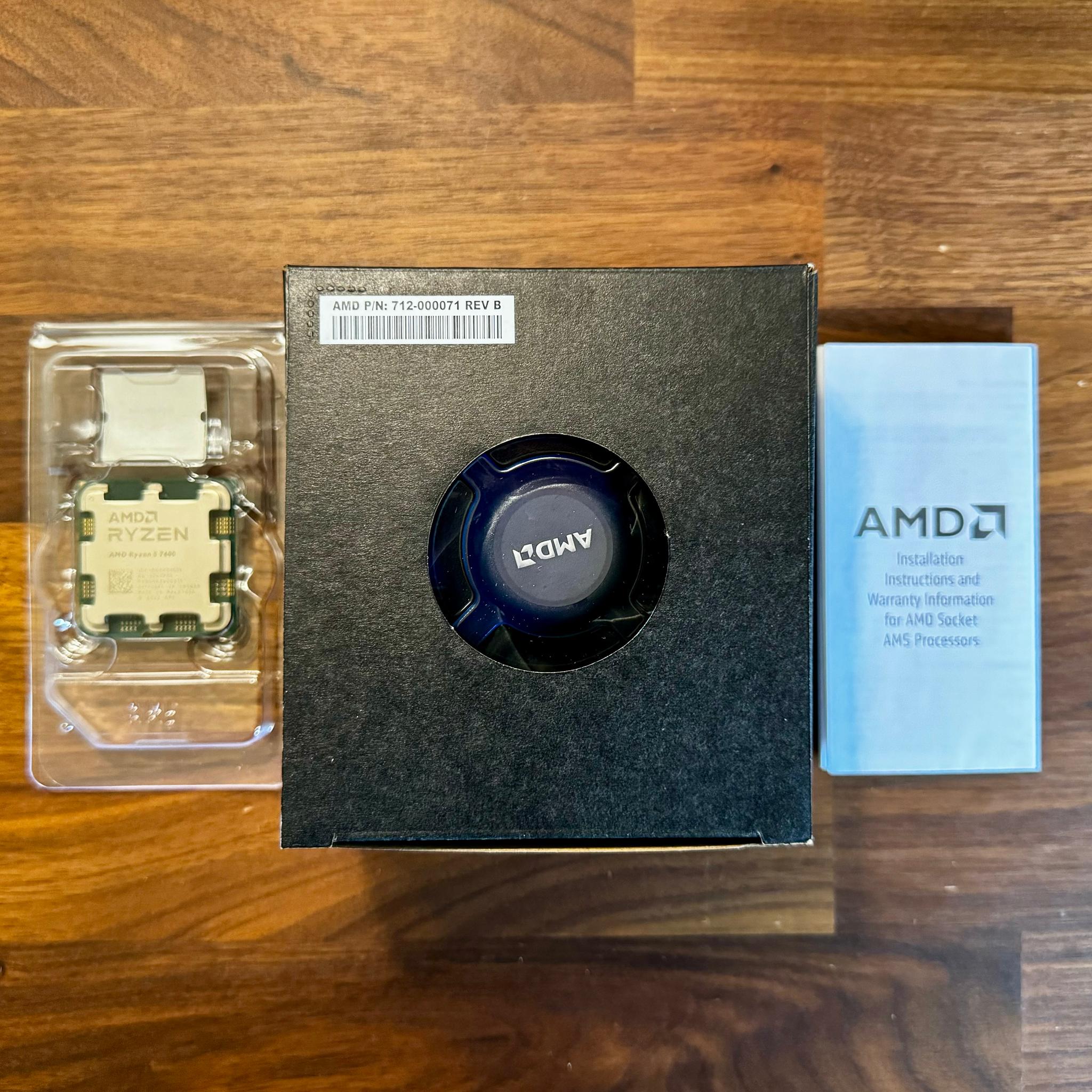 AMD Ryzen 5 7600 (6 Cores/12 Threads, AM5)