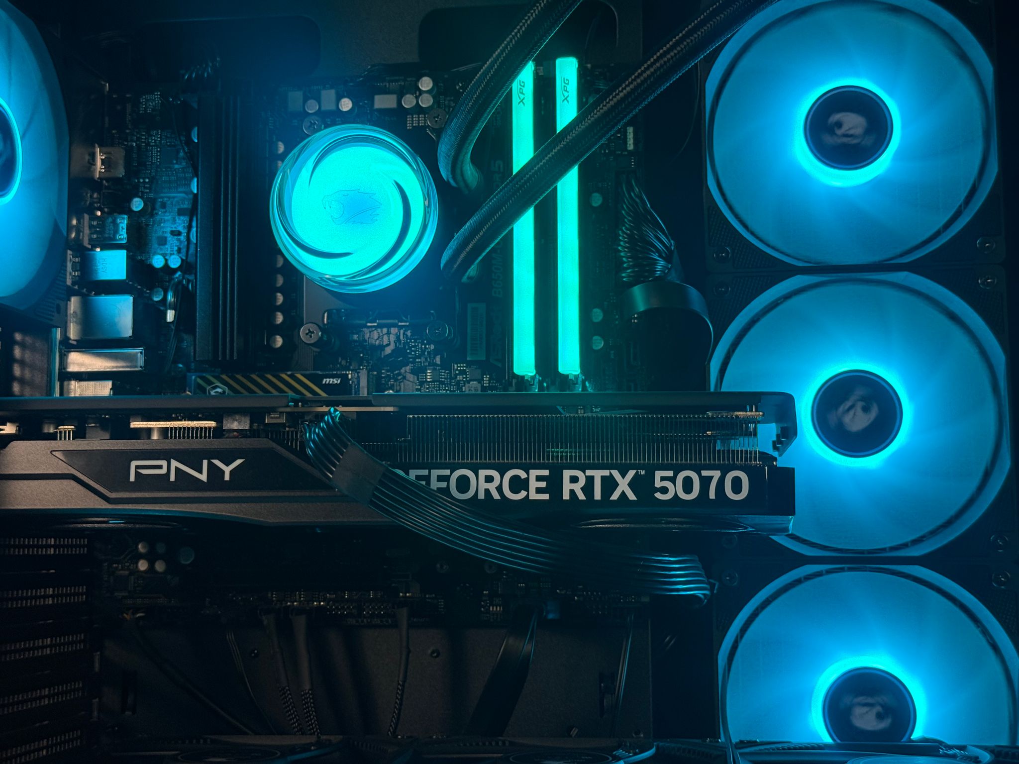 🌊 OCEANSIDE Gaming PC | RTX 5070 | Ryzen 7 9800X3D | 32GB DDR5 | 1TB NVME | OPEN BOX | FREE SHIP