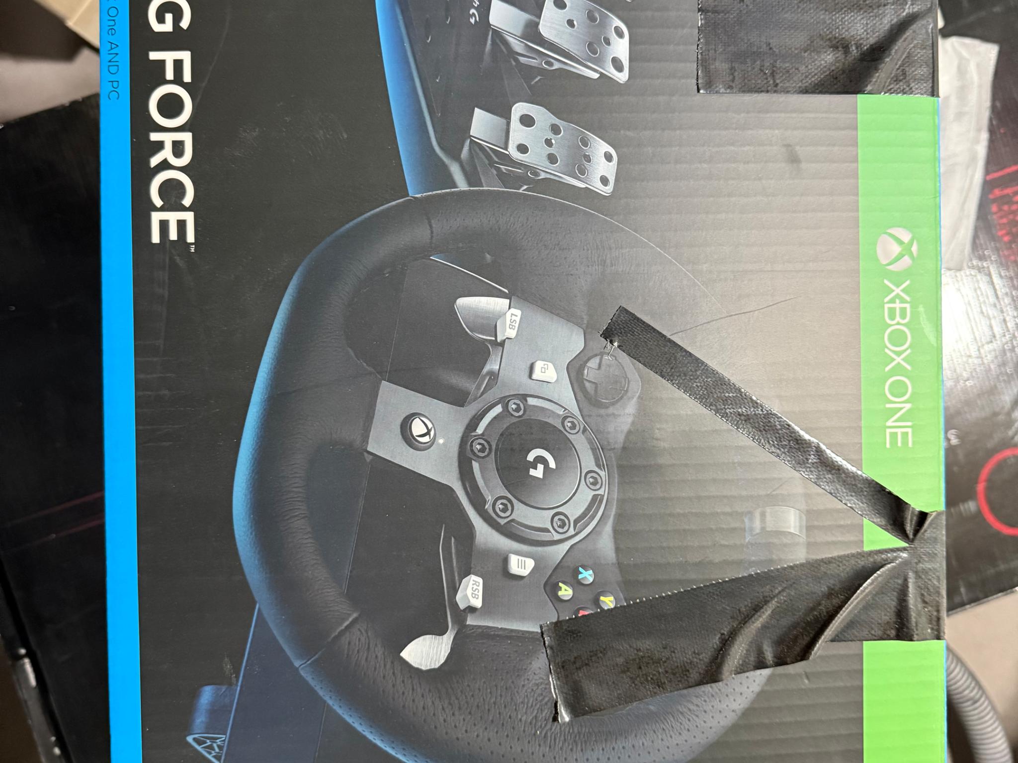 Logitech G920 force feedback wheel / pedal combo
