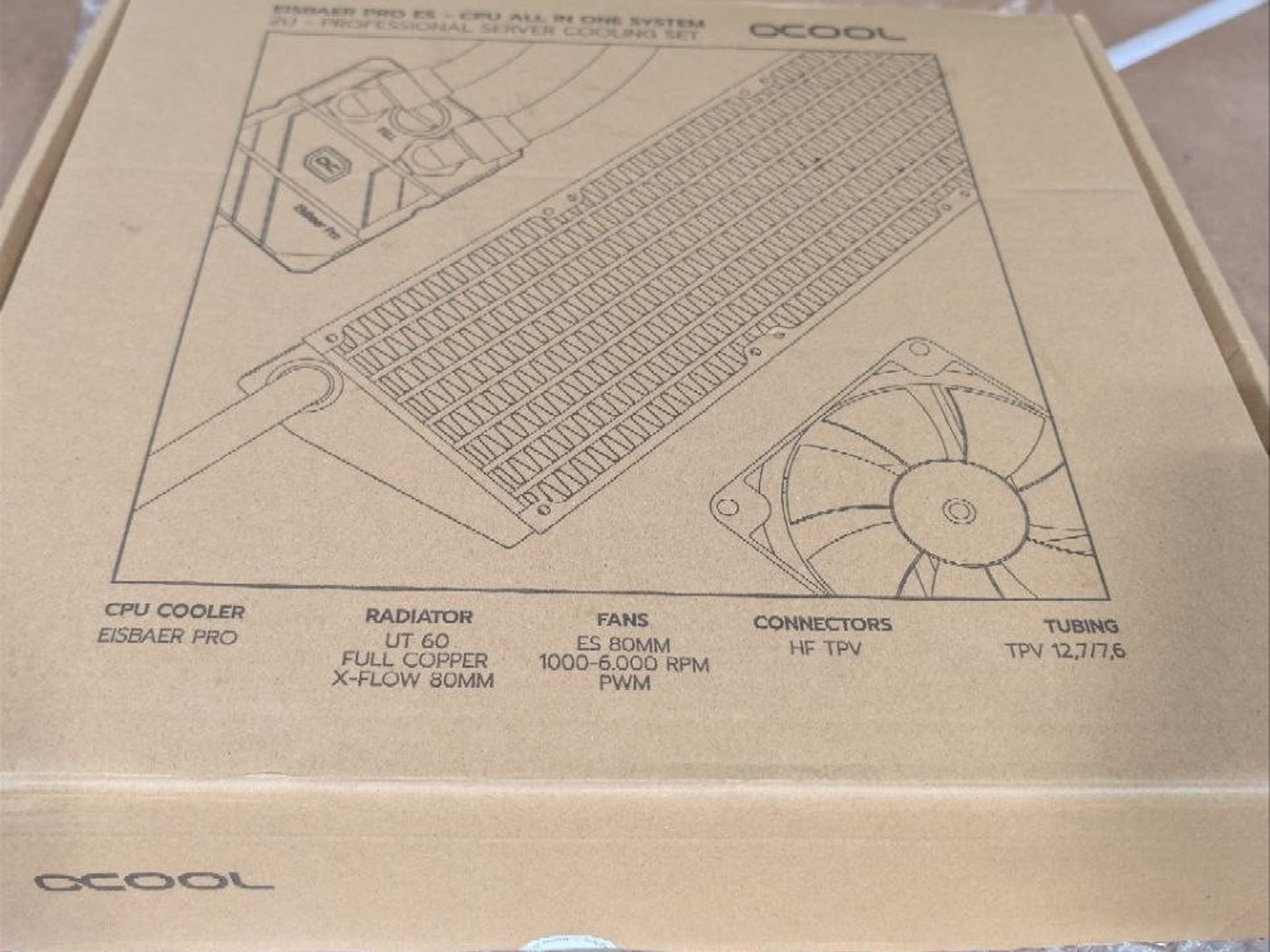 Alphacool Eisbaer Pro ES 80mm Triple HPE + 3x ES PWM Fans - (11972)