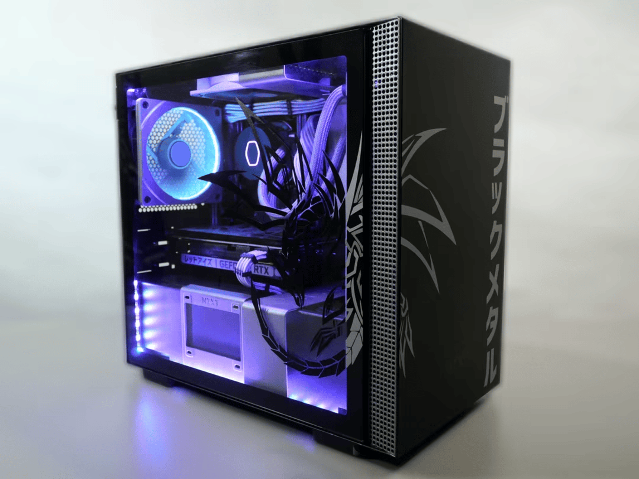 "BLK MTL DRGN" | Ryzen 5 3600, RTX 3060, 1tb nvme ITX build