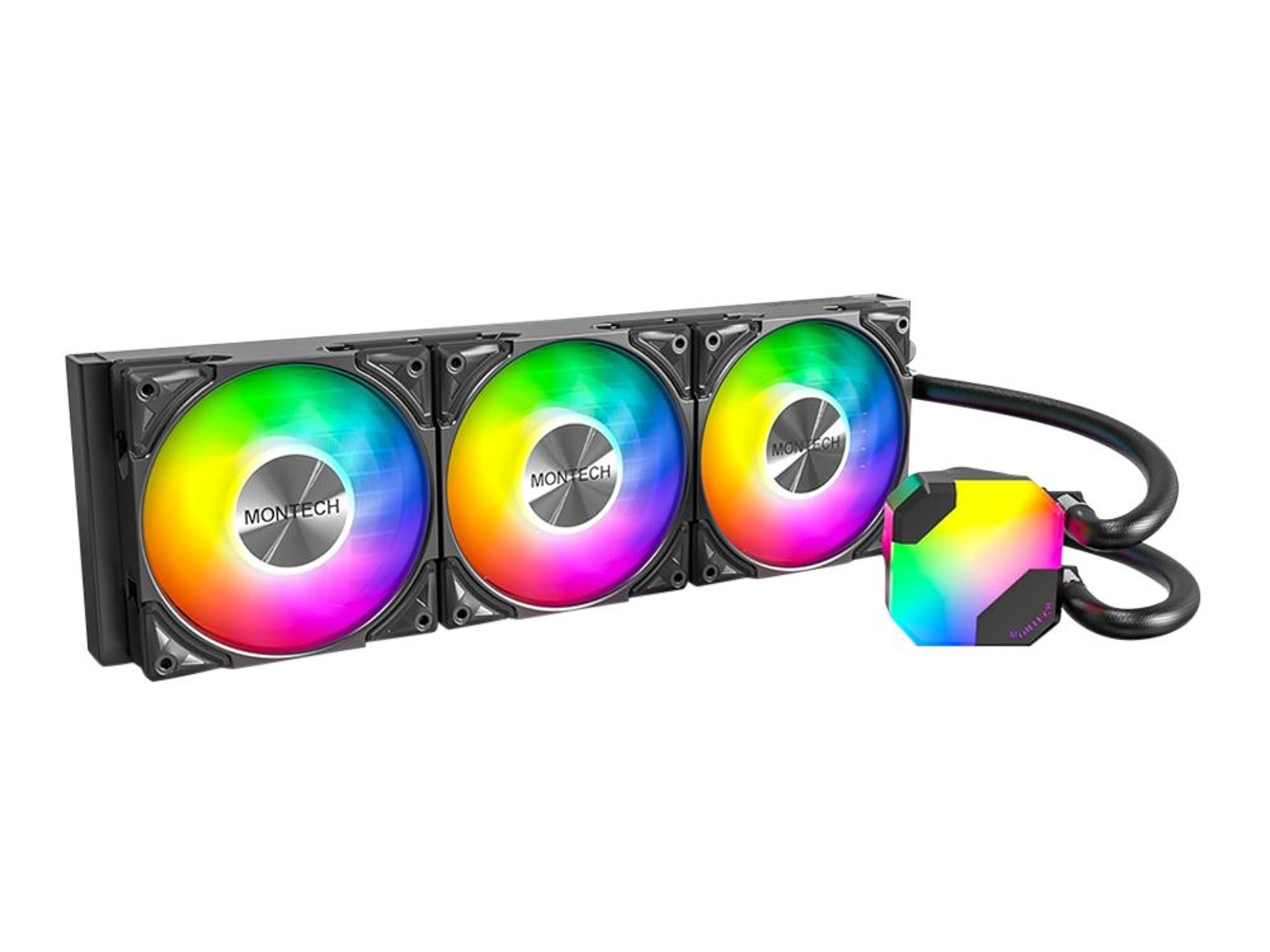 Montech Hyper Flow ARGB 360mm All in One Liquid CPU Cooling Kit - Black