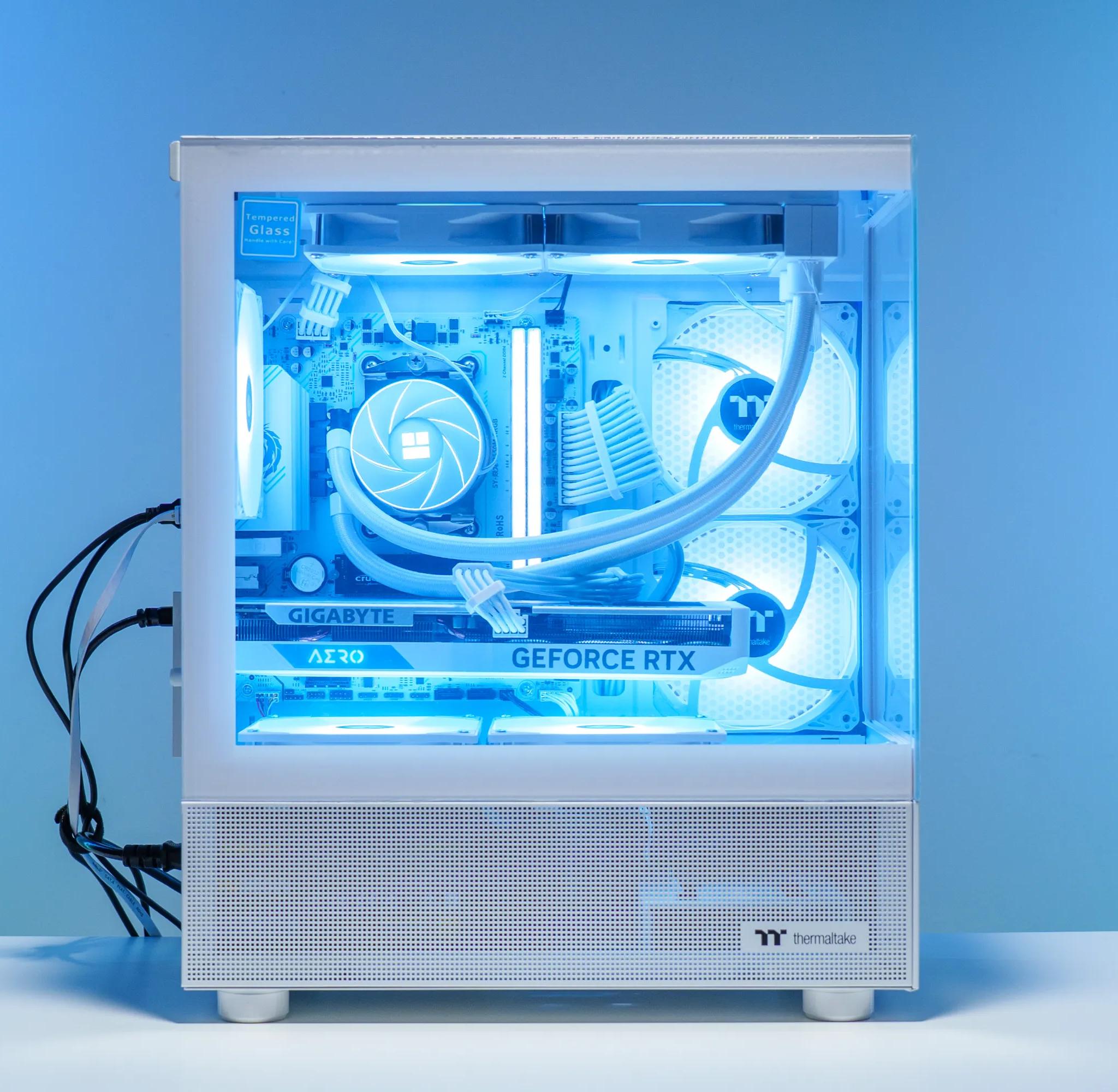 White Gaming PC | RTX 4060 | Ryzen 5 5600x | 32GB DDR5 | 1TB m.2 | Watercooled | RGB