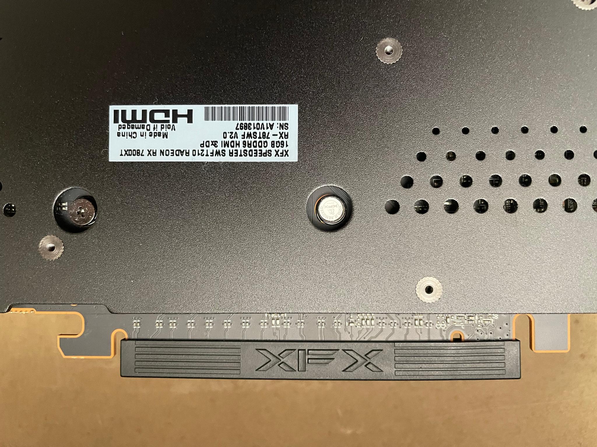 XFX SWFT 210 AMD Radeon RX 7800XT 16GB