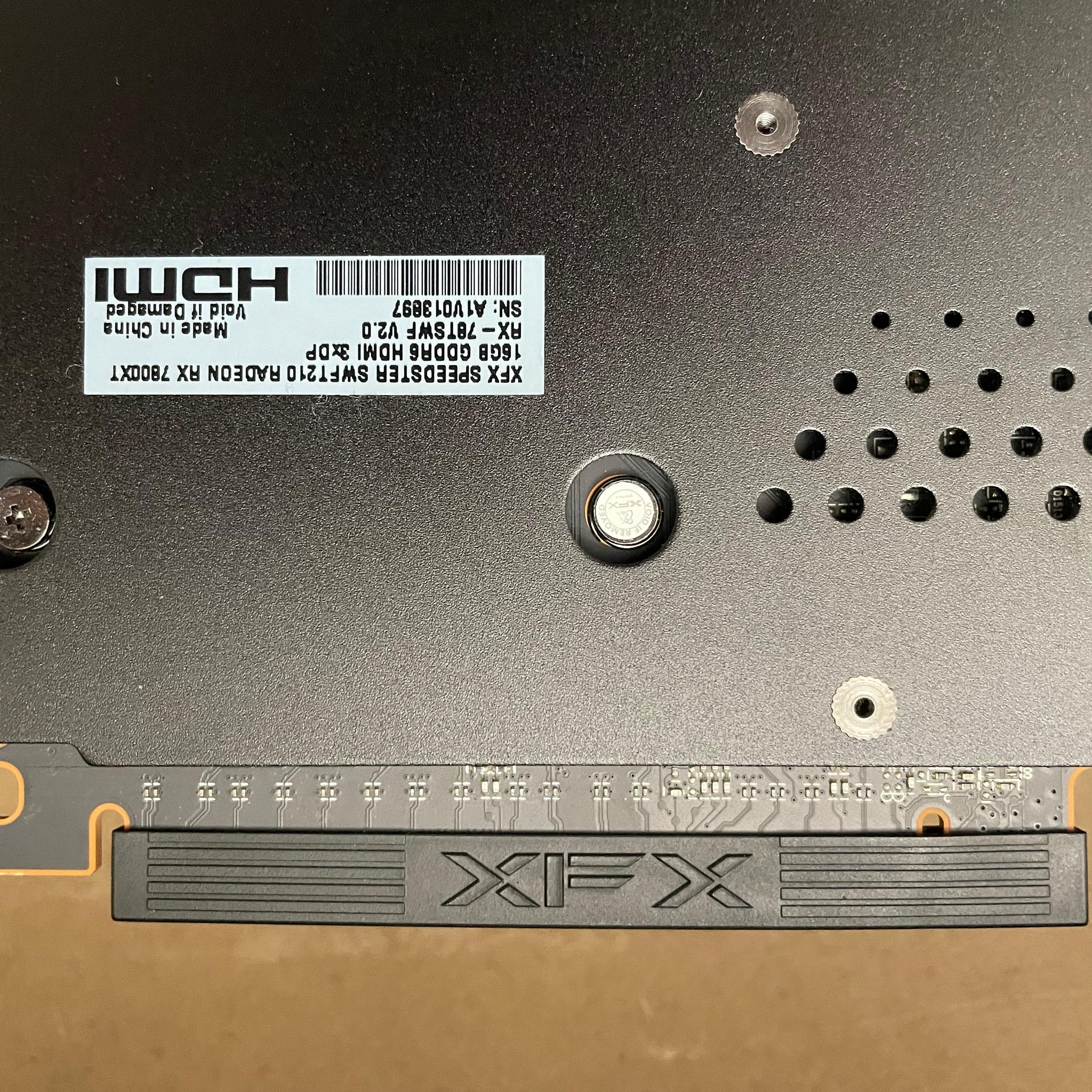 XFX SWFT 210 AMD Radeon RX 7800XT 16GB