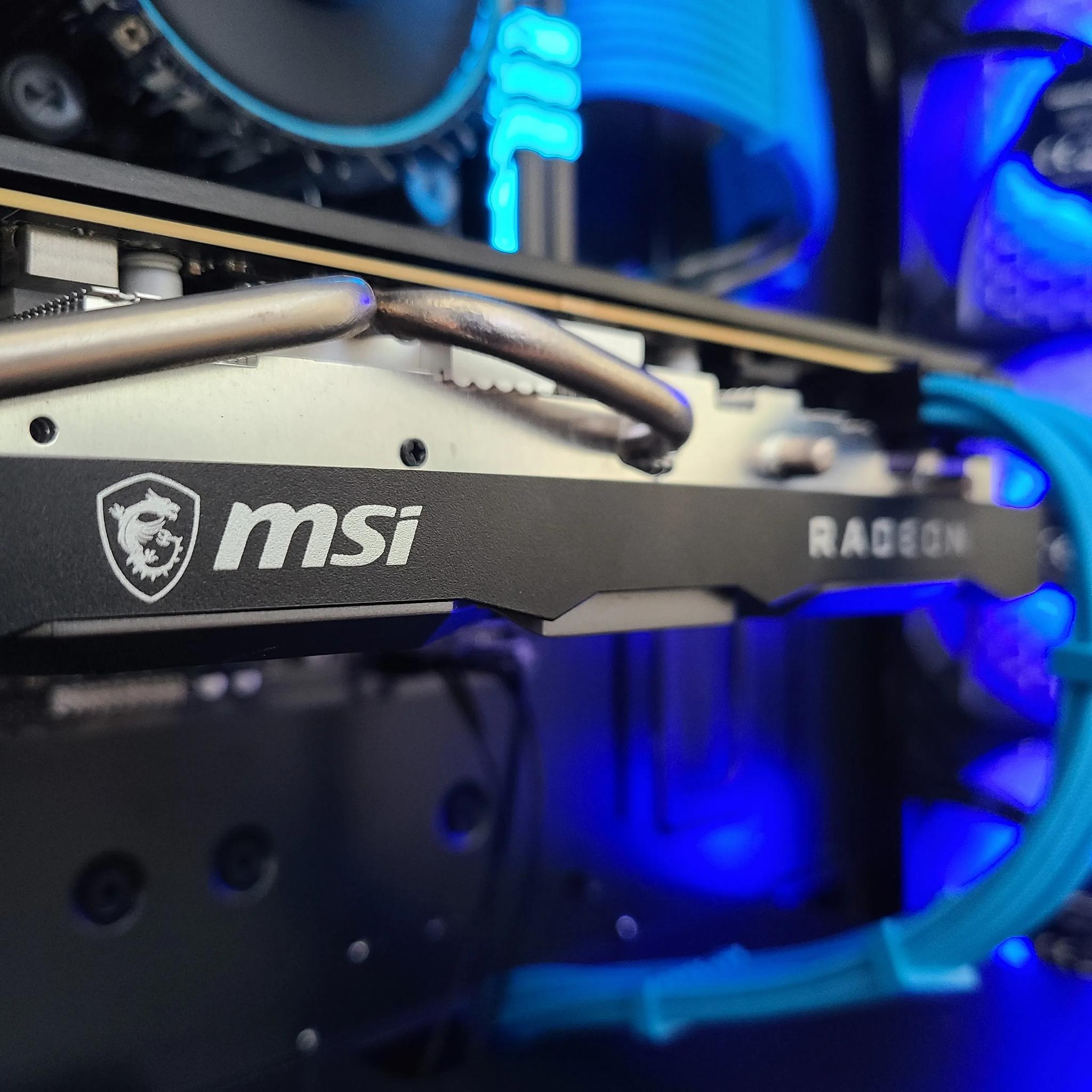 🔵⚫ Azure Abyss 🔵⚫ Radeon 5700 XT + i3-12100f