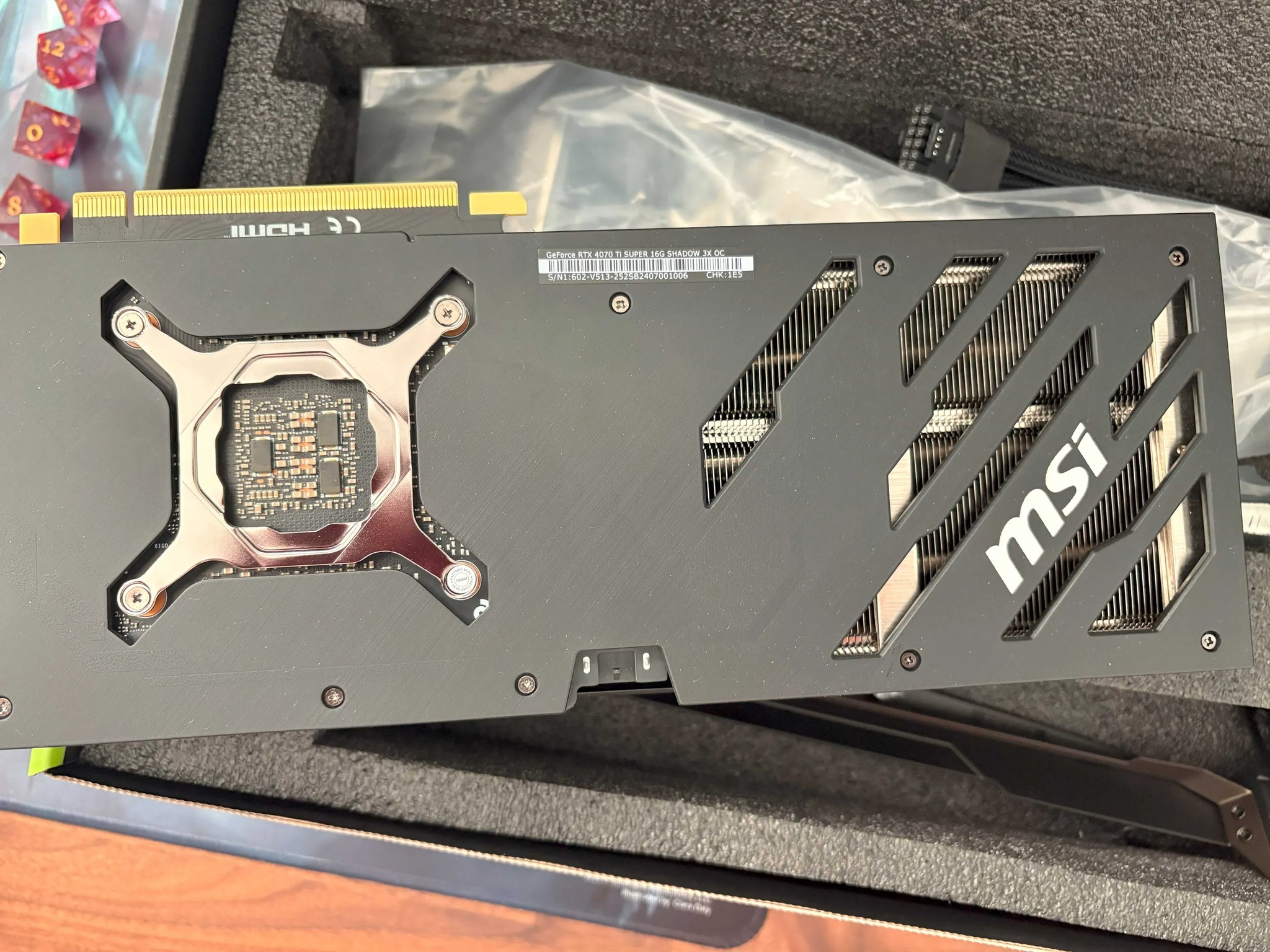 MSI Shadow 3X Geforce RTX 4070TI Super