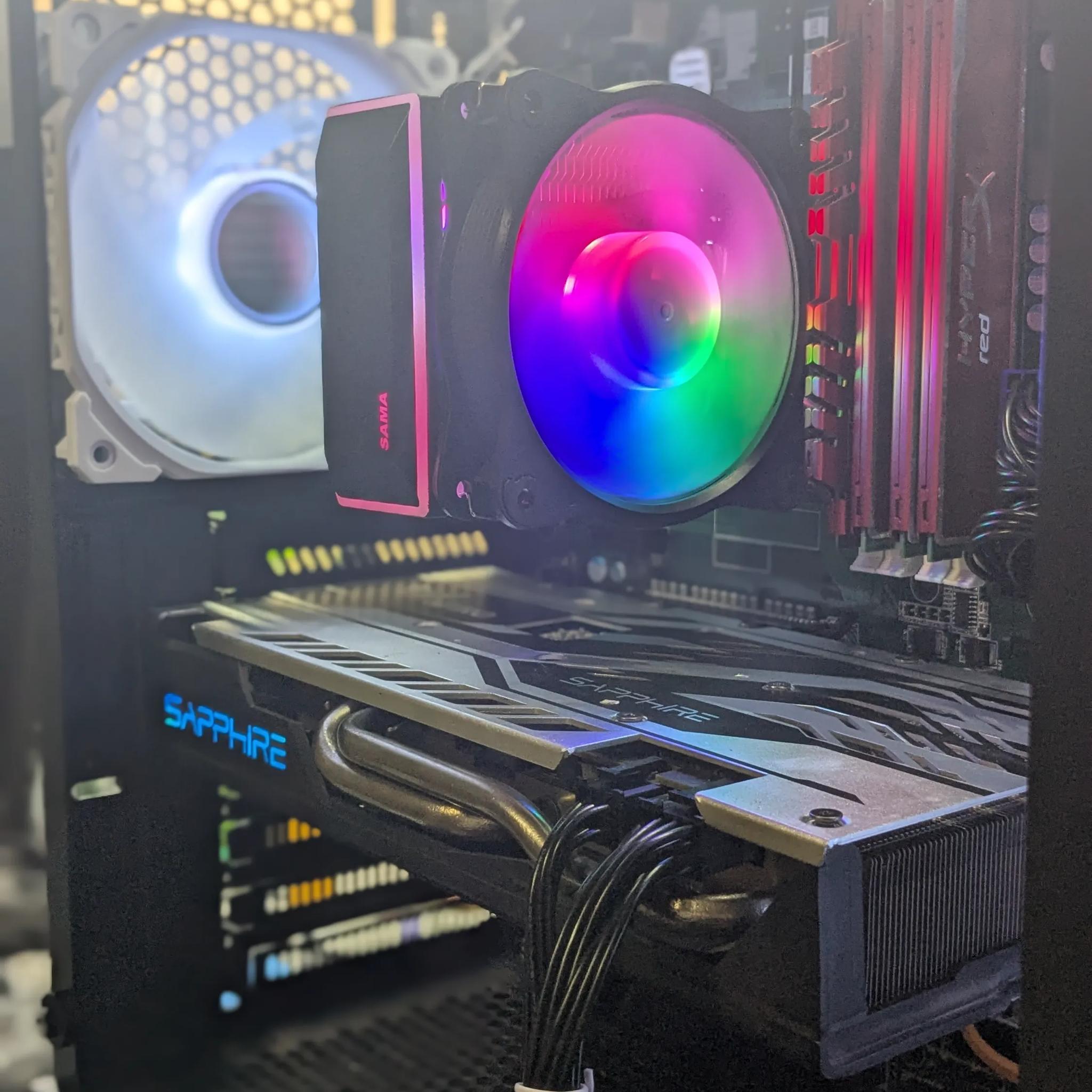 100 FPS Fortnite | 180 Day Warranty | i5-4590 , 16GB RAM, 480GB SSD, RX 570 4GB, RGB, Wifi, Win10