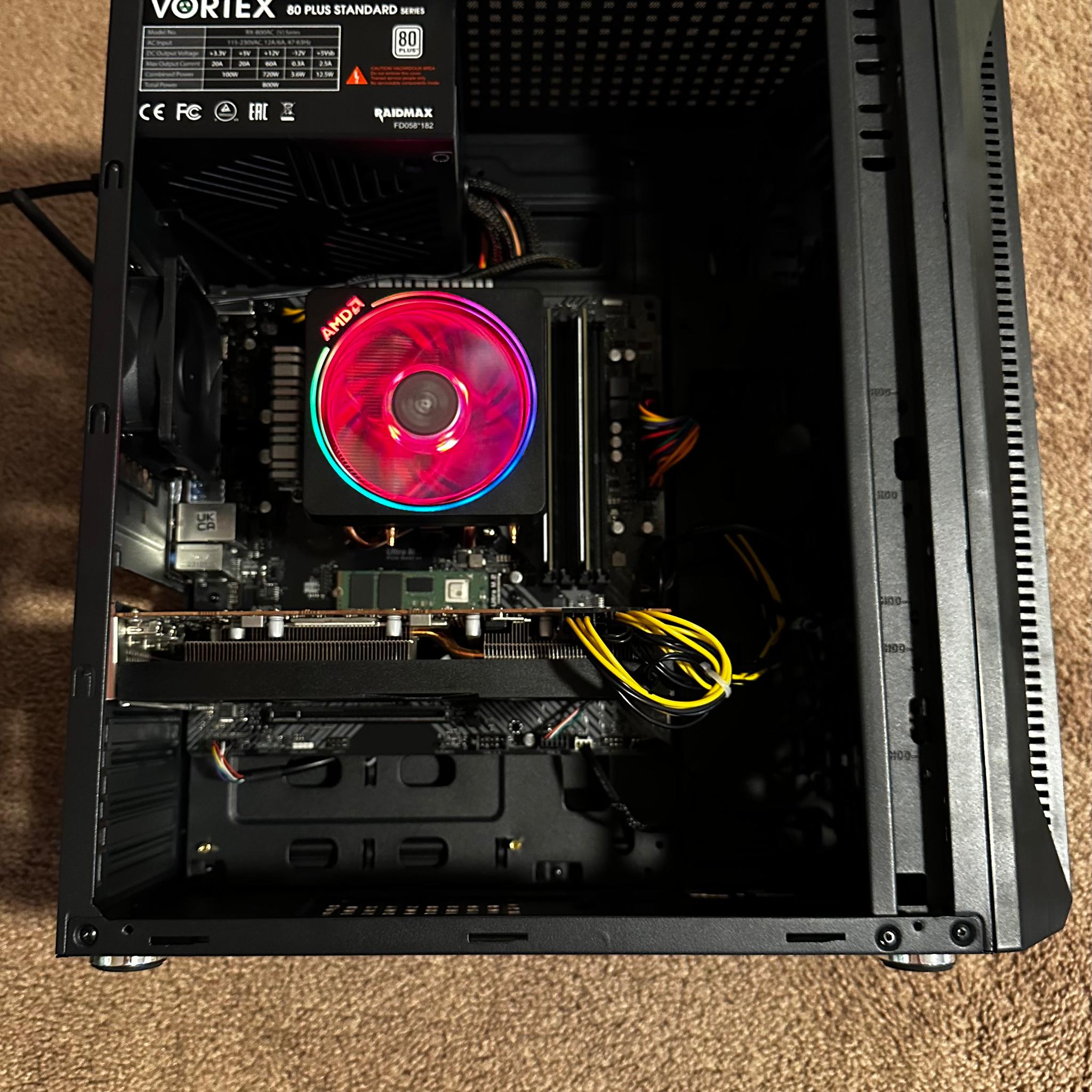 GAMING PC RX 5700XT 8gb (BETTER THAN 3060) 7 3700x CPU 16gb ram 1tb NVME m.2 SSD