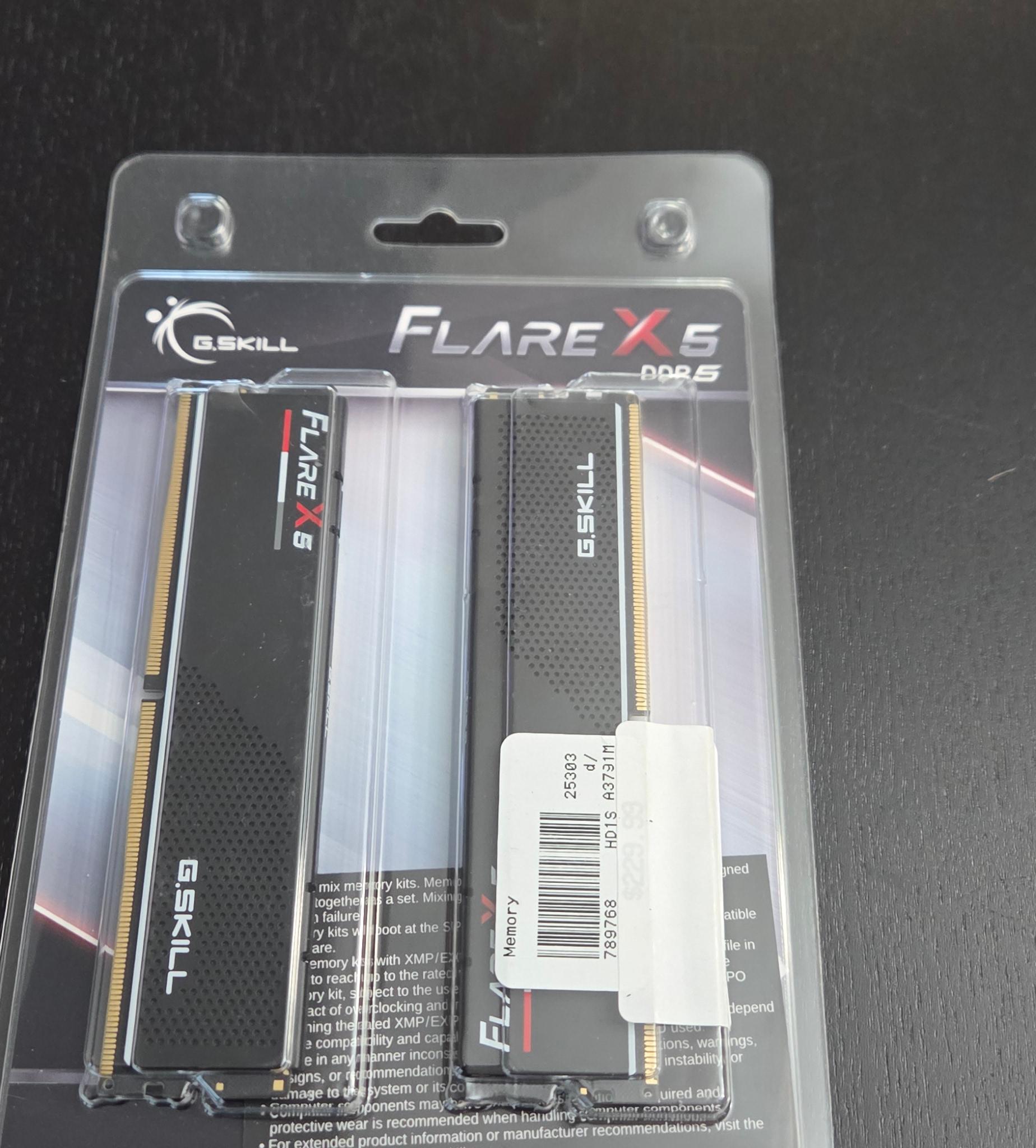 Asus ROG Strix B650e-f , AMD 7800X3D Gskill DDR5 6000 CL28