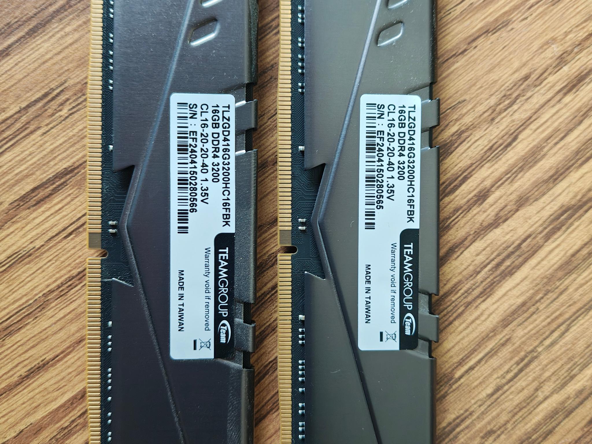 Teamgroup t-force 2x16Gb DDR4 3200 memory