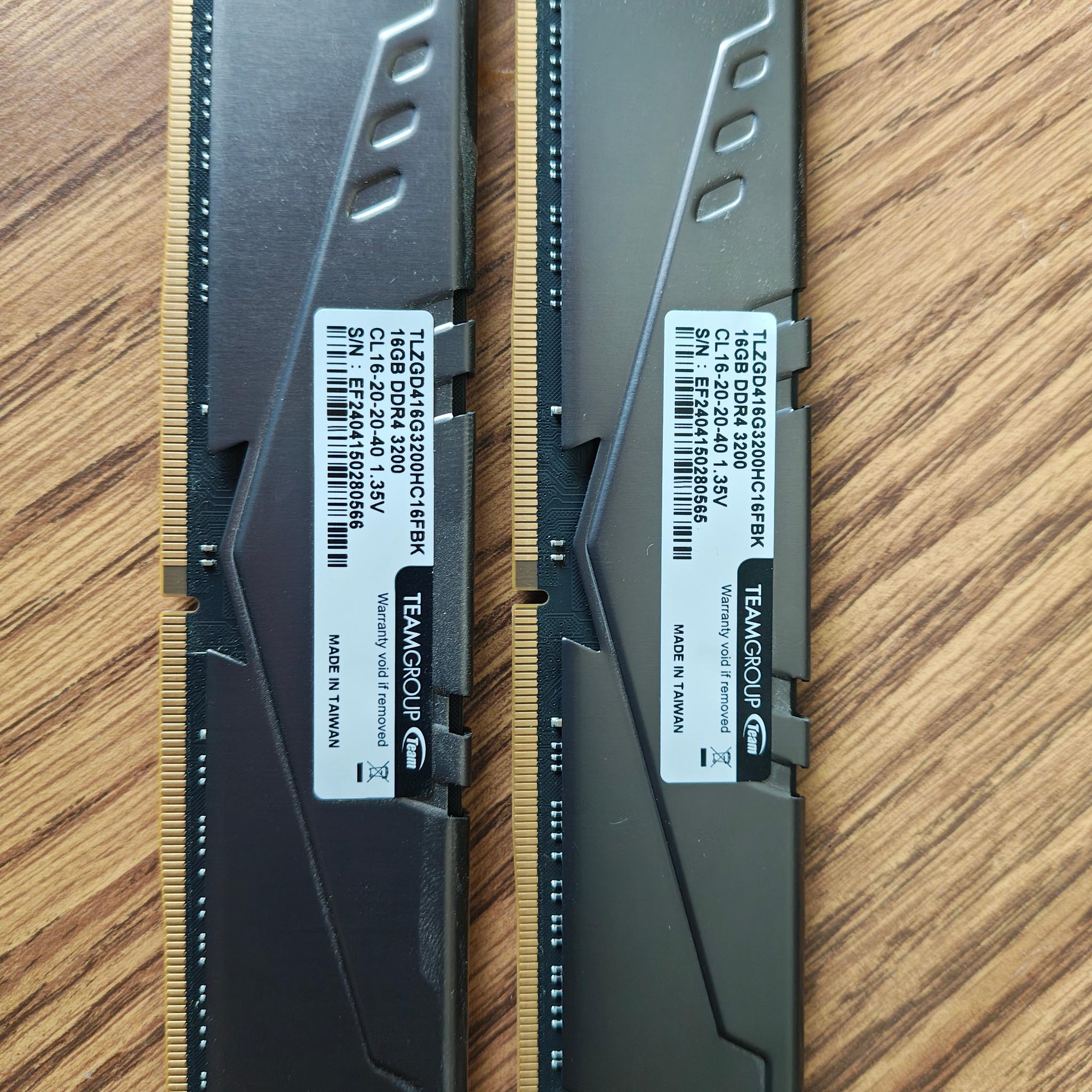 Teamgroup t-force 2x16Gb DDR4 3200 memory