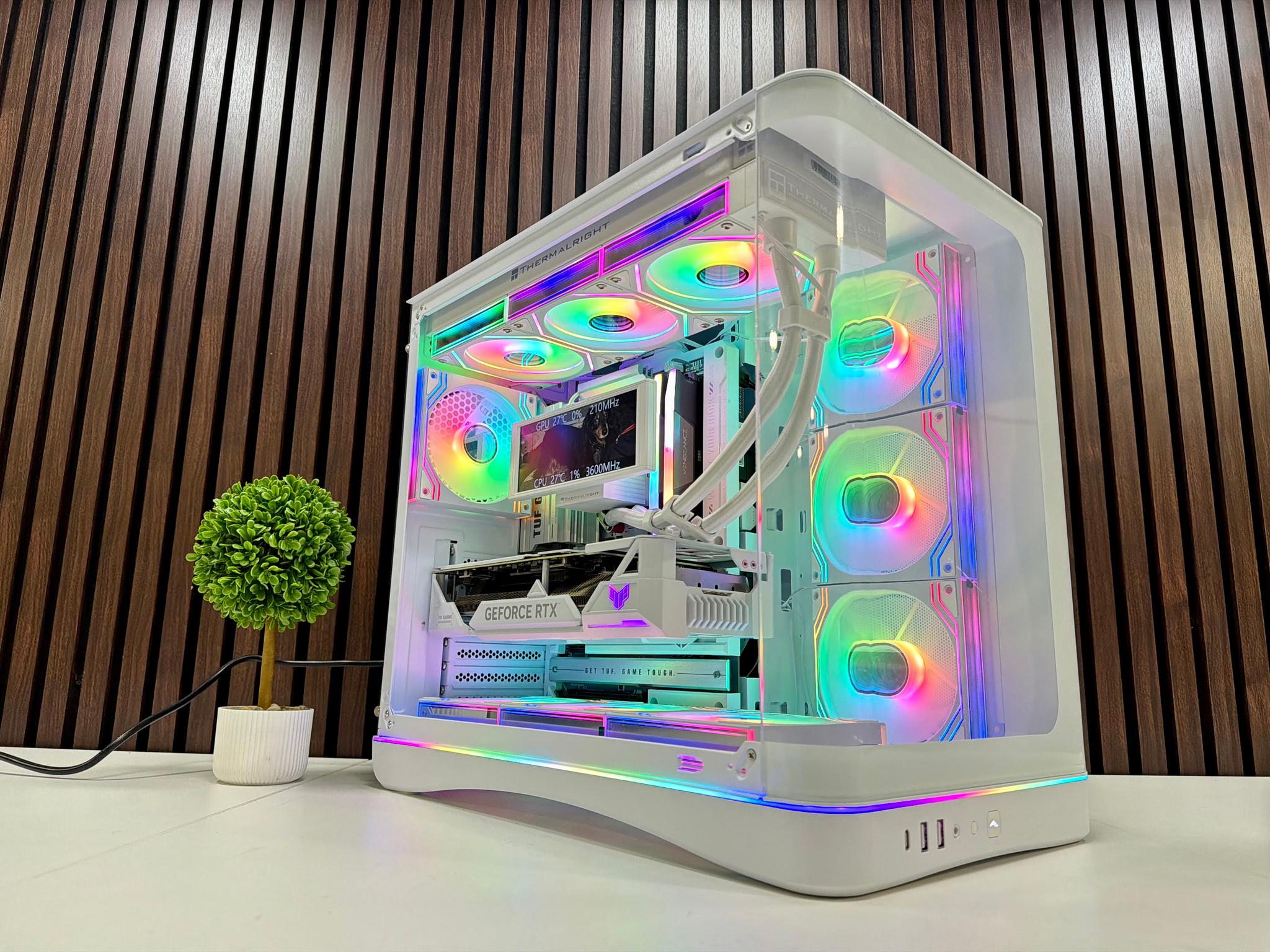 RTX 4070 TI Super BTF | Ryzen 9700X | 32GB DDR5 | 2TB M.2 | 850 Watt Gold PSU | LCD AIO