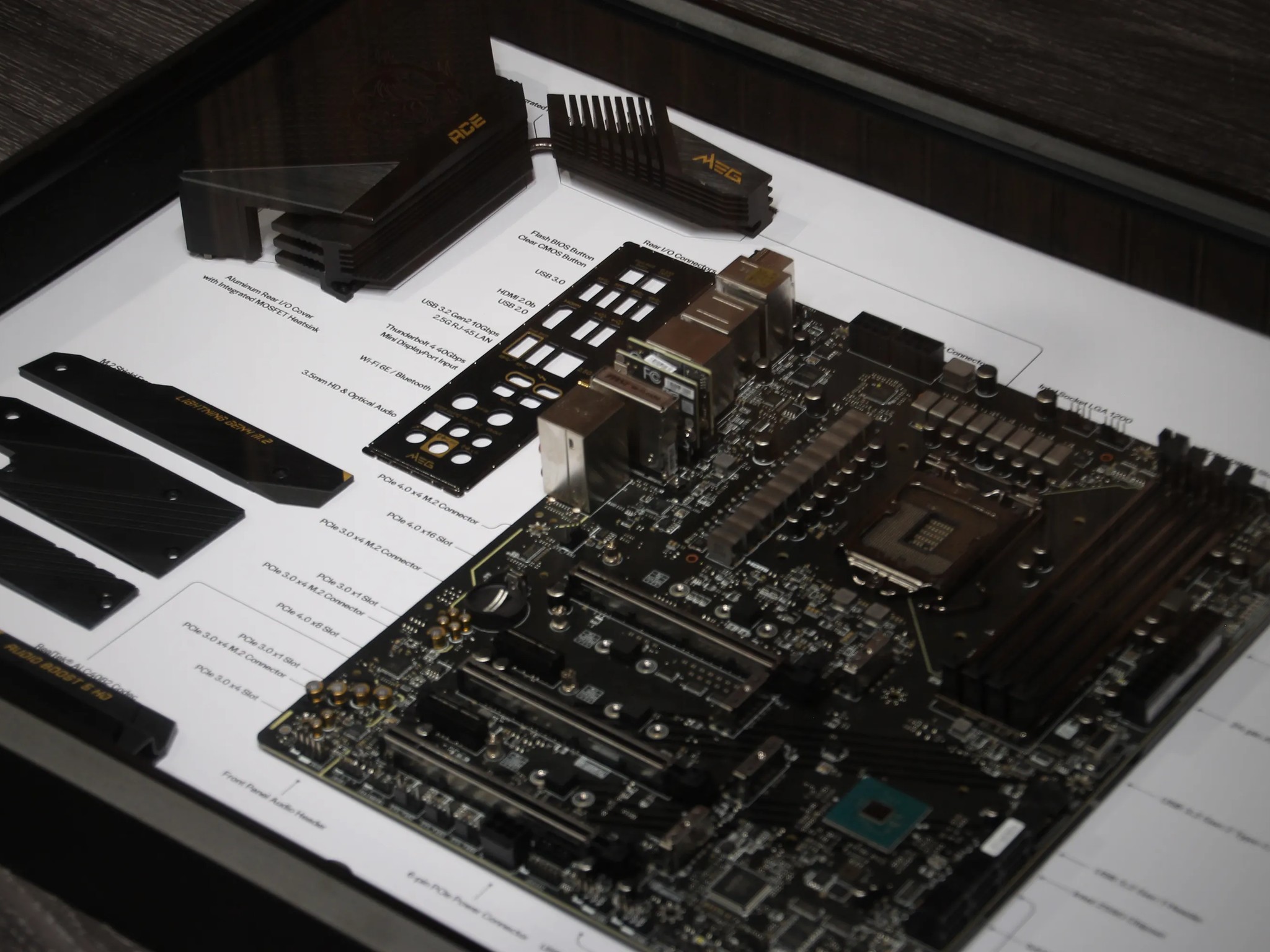 MSI MEG Z590 ACE // Framed Motherboard Wall Art