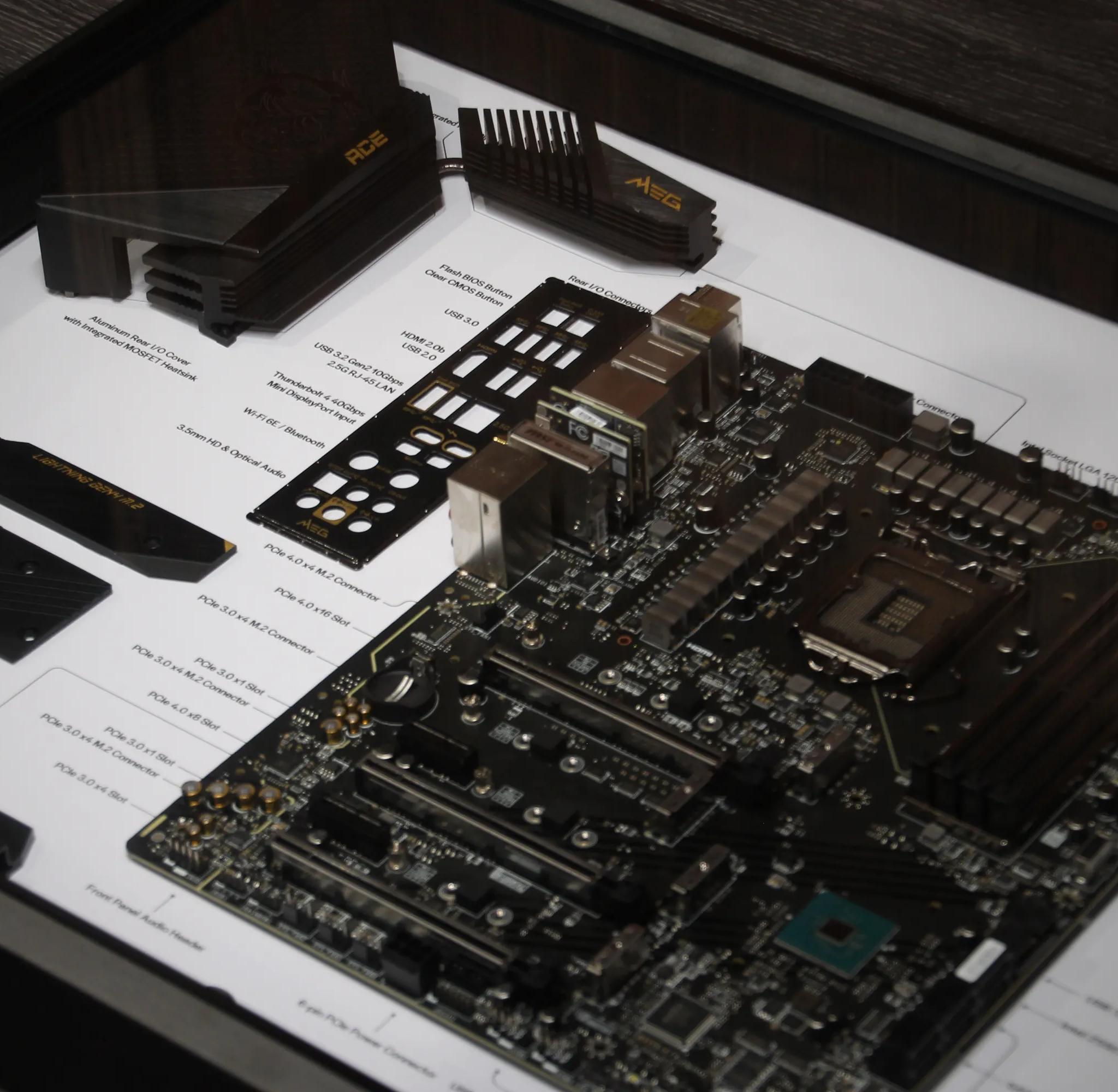 MSI MEG Z590 ACE // Framed Motherboard Wall Art