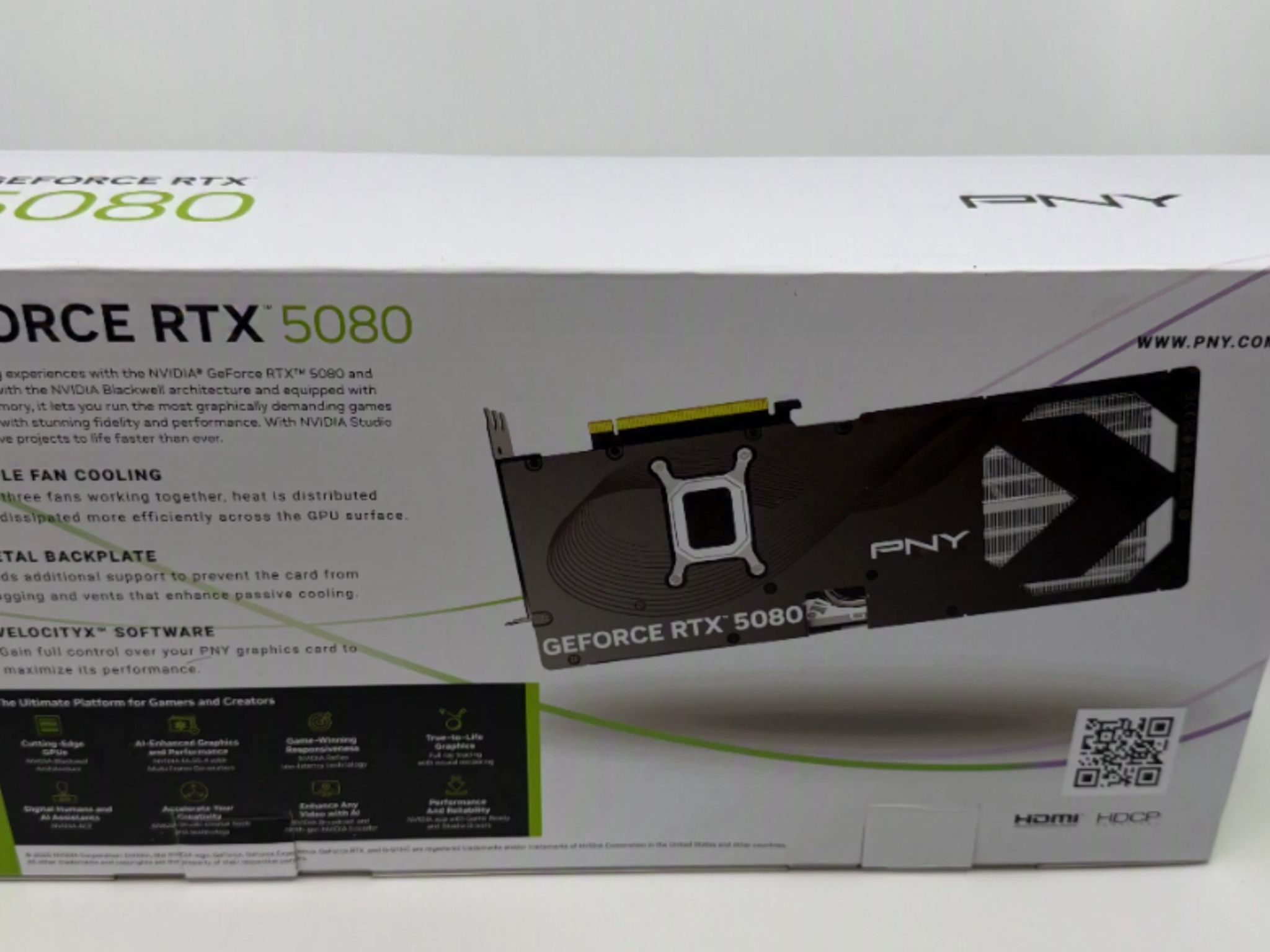BNIB PNY Geforce RTX 5080 Triple Fan OC