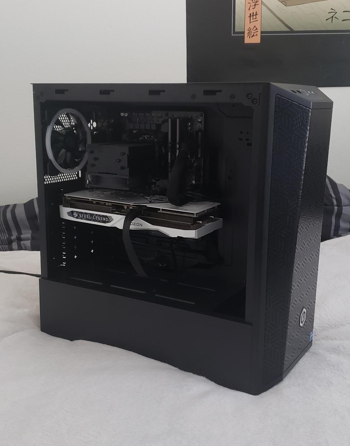 "The Neon-Steel" High-End Gaming PC, i7-12700k, RX 6650 XT