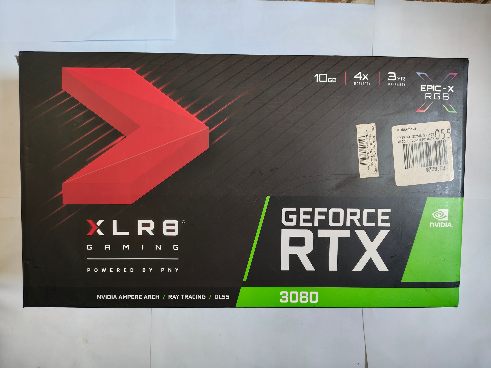 PNY XLR8 Gaming REVEL EPIC-X RGB GeForce RTX 3080 10GB
