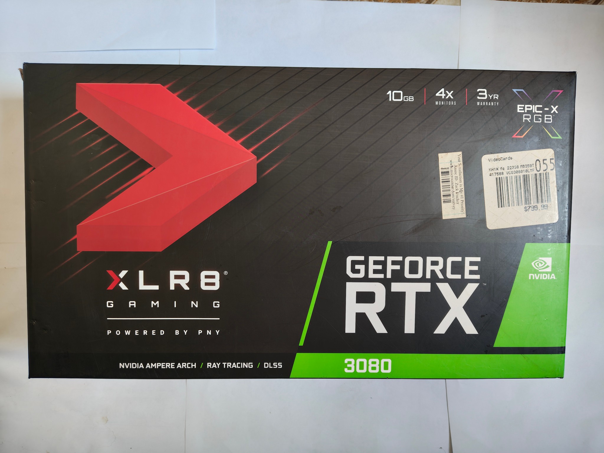 PNY XLR8 Gaming REVEL EPIC-X RGB GeForce RTX 3080 10GB