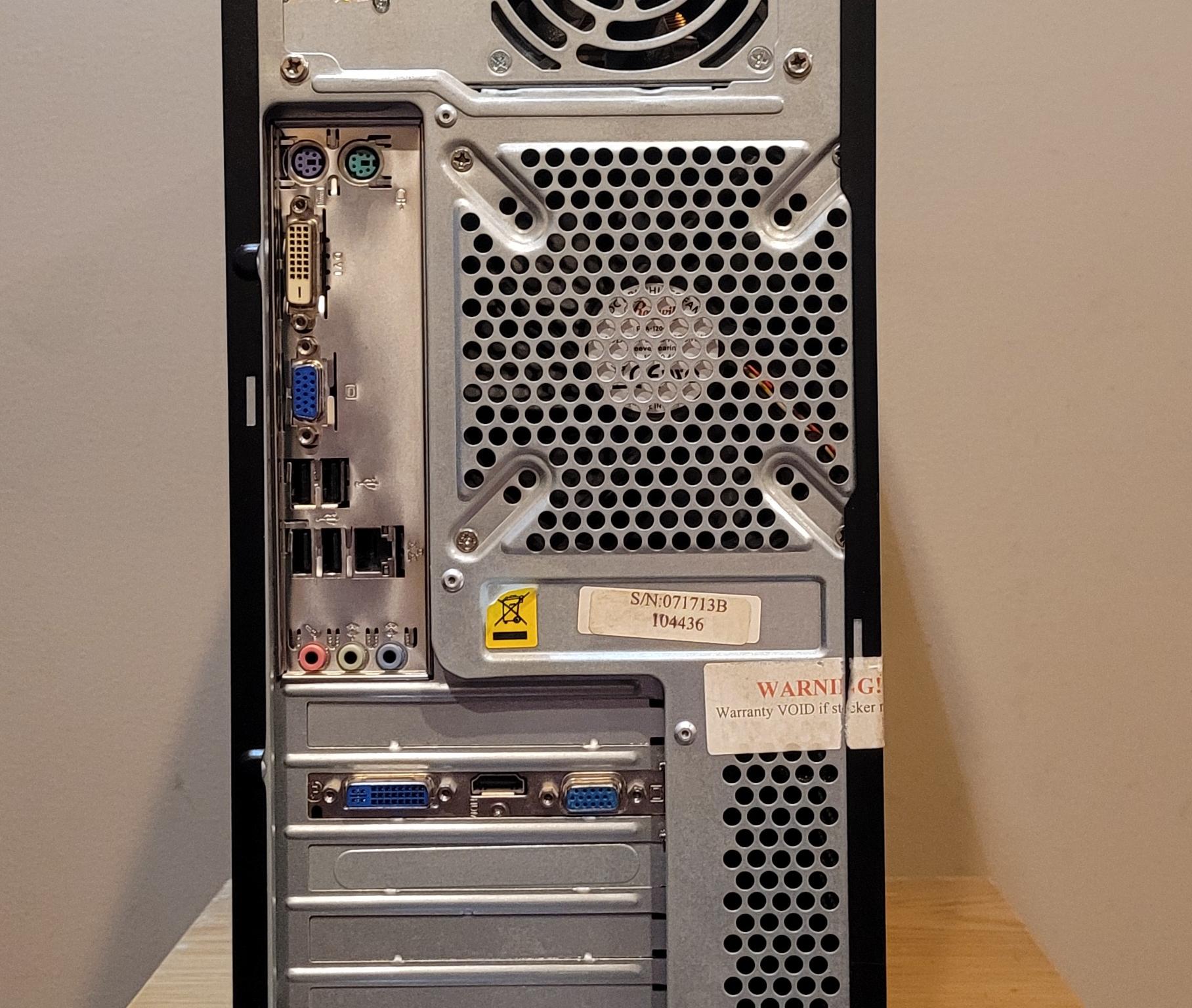 Cooler Master Elite 350 | Pentium E5700 3 GHZ | 4GB RAM | 240 GB SSD | HD 4350 | 2000s Retro Gaming