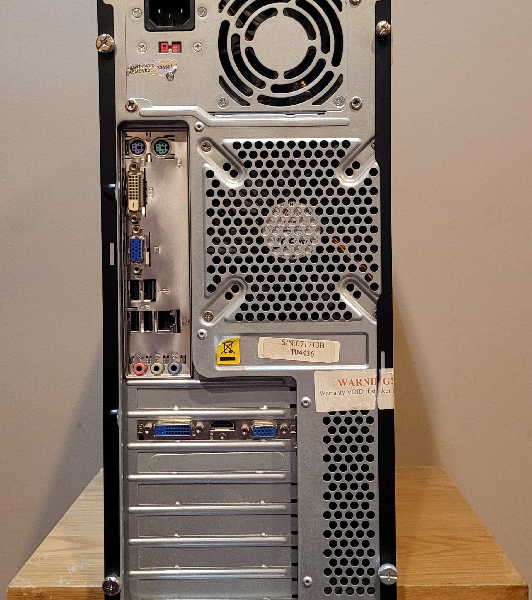 Cooler Master Elite 350 | Pentium E5700 3 GHZ | 4GB RAM | 240 GB SSD | HD 4350 | 2000s Retro Gaming