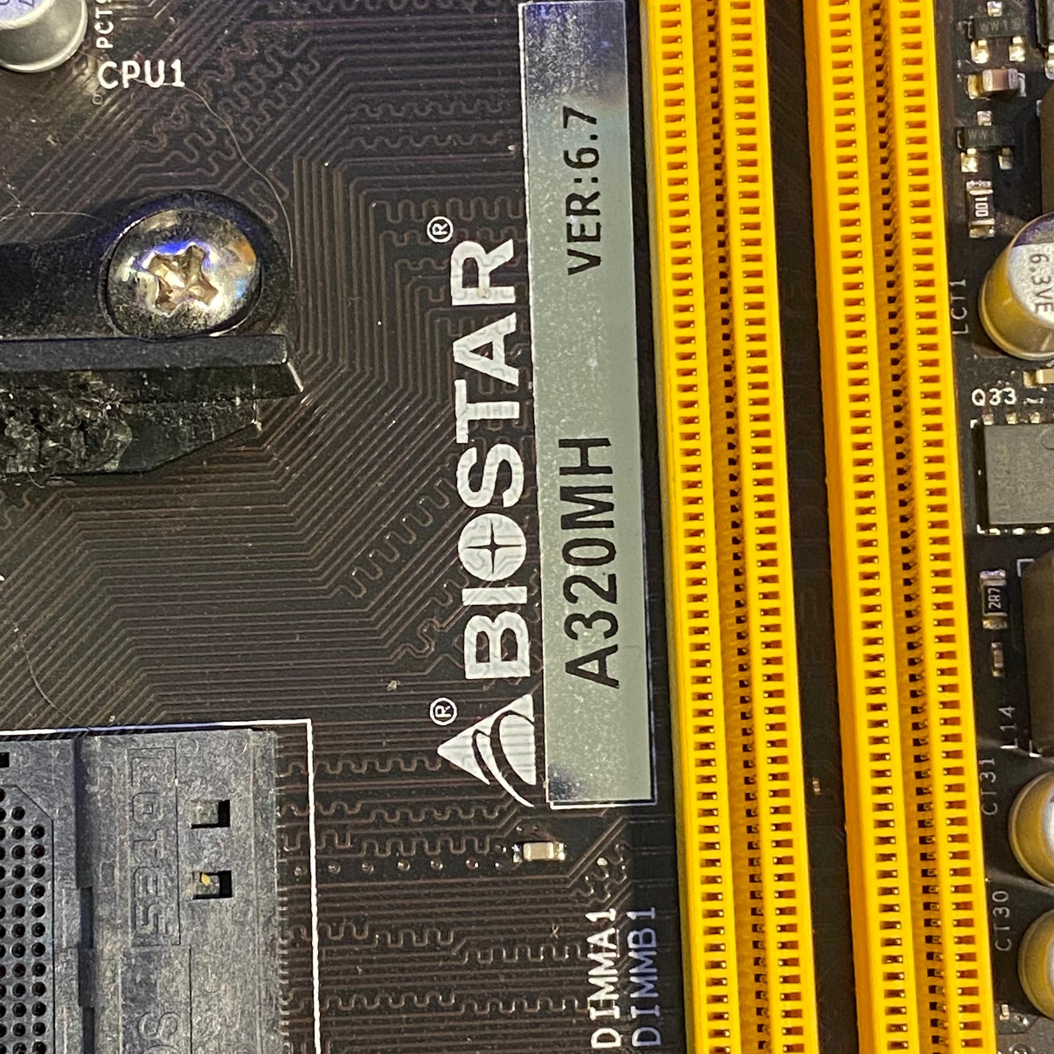 Biostar A320MH PRO Micro ATX AM4 Motherboard Plus Cooler Master Cooler