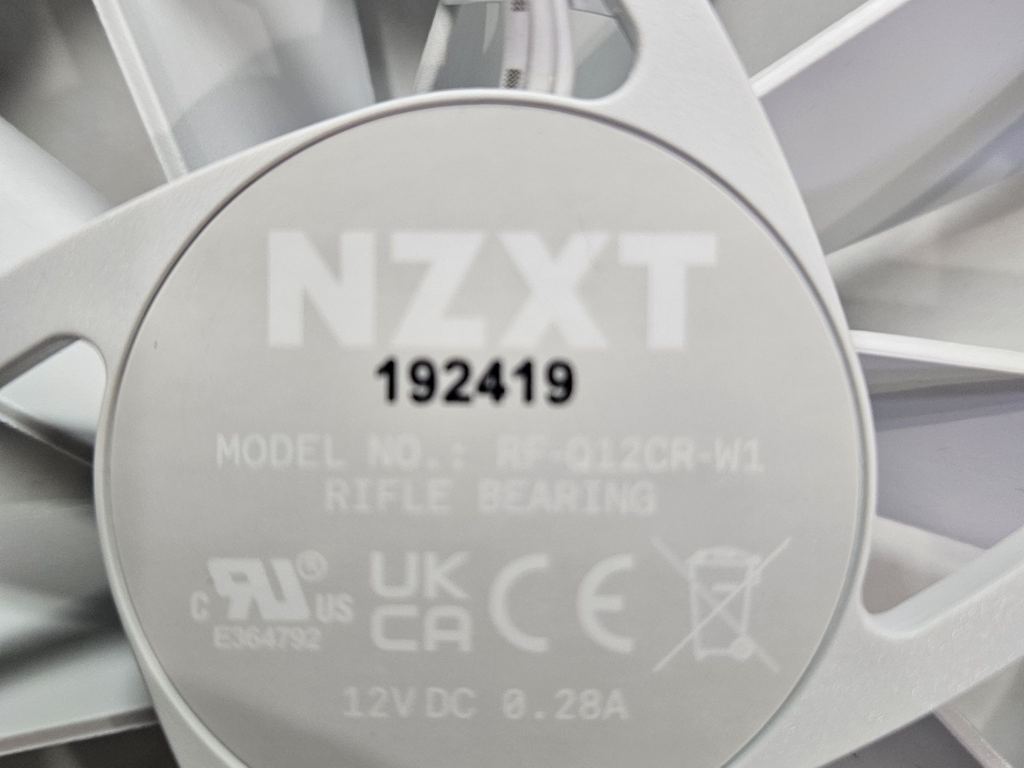 120mm White NZXT Computer Case Fans (Pack of 4)