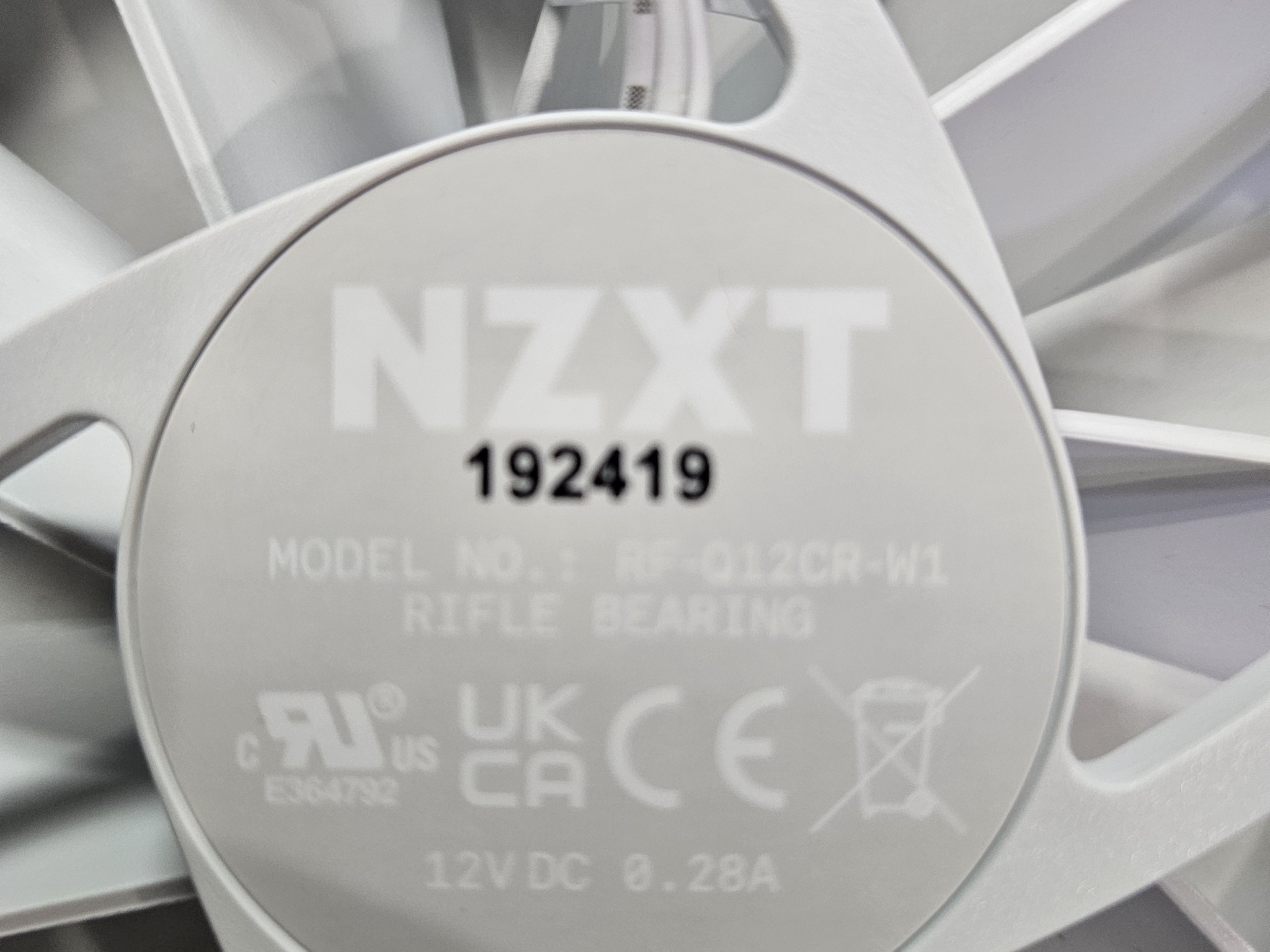 120mm White NZXT Computer Case Fans (Pack of 4)