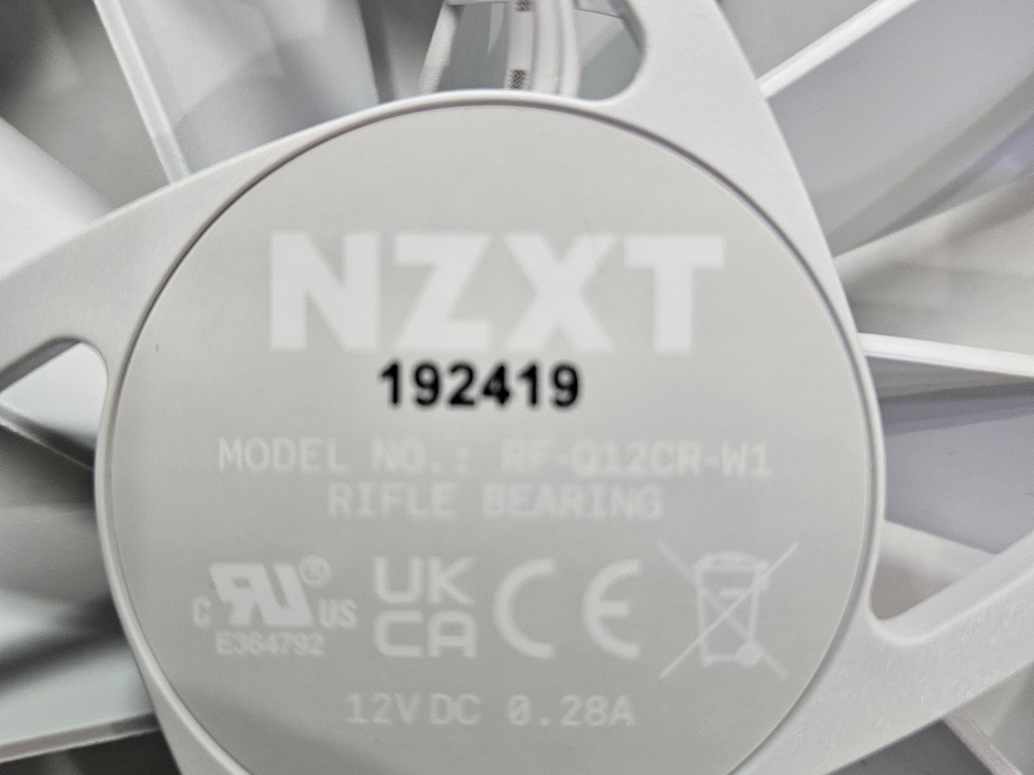 120mm White NZXT Computer Case Fans (Pack of 4)