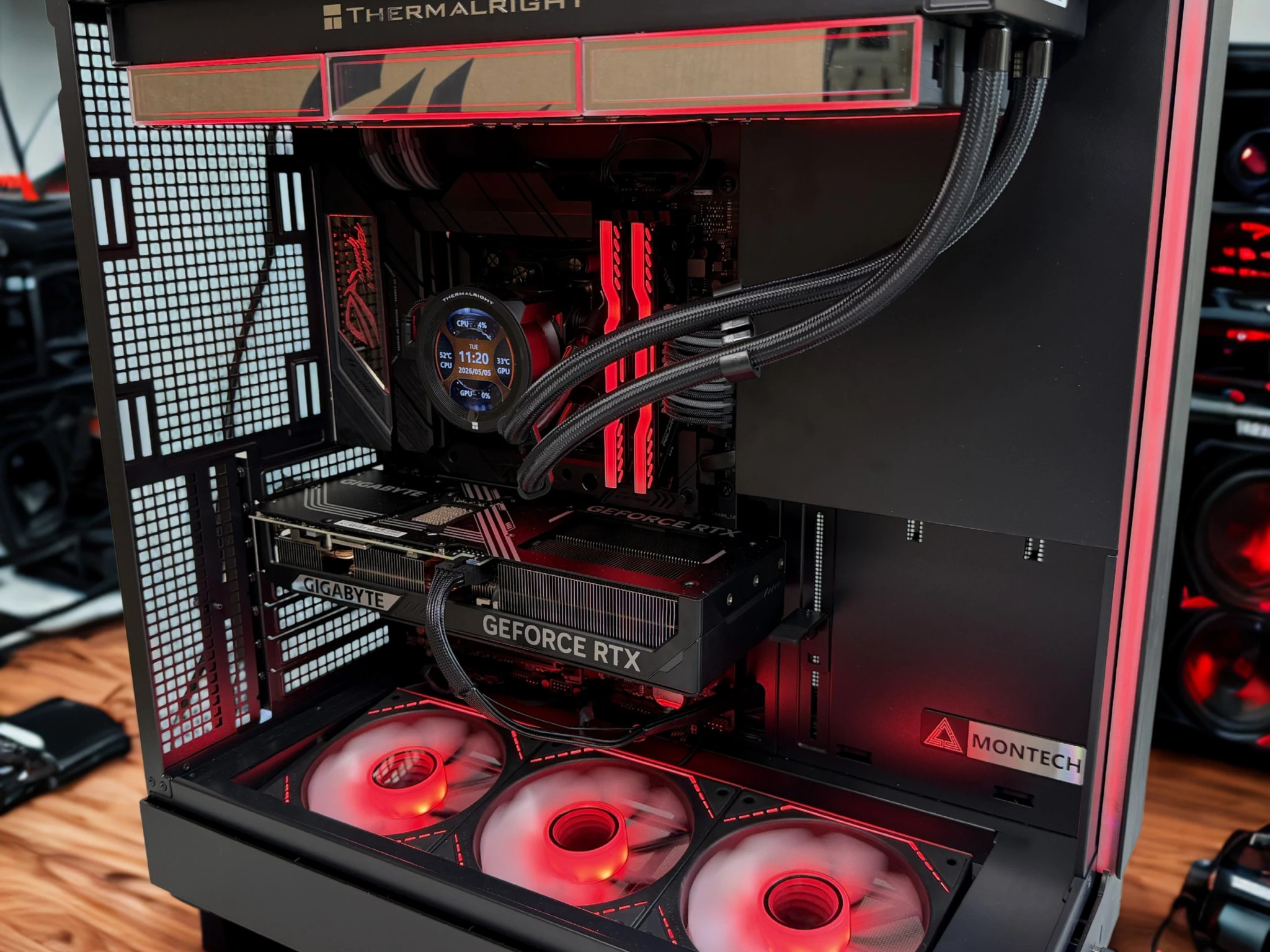 Cinder Ascent ROG AM5 Gaming PC AMD 7500X3D RTX 5070 32GB DDR5 1TB NVMe Gen4