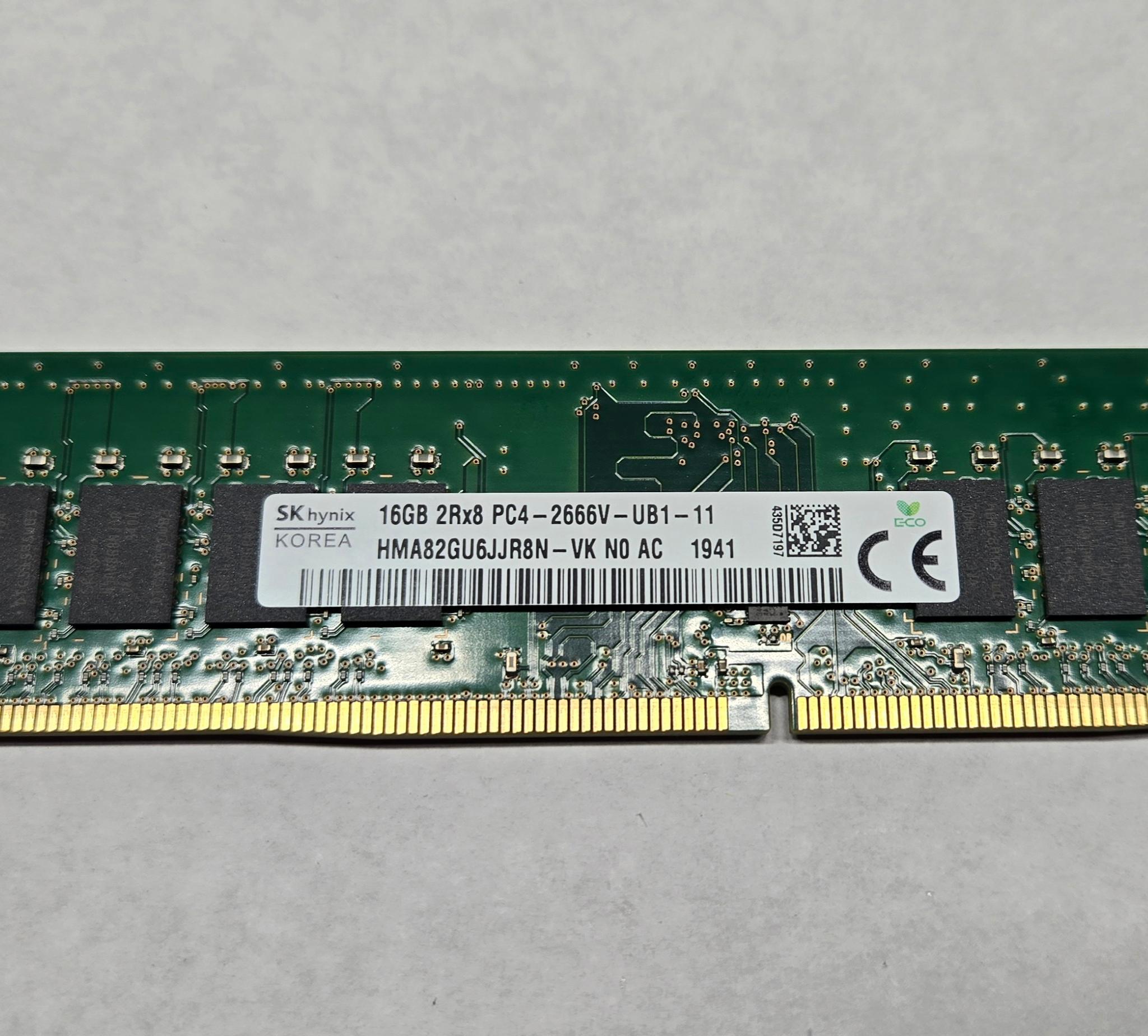 SK Hynix 16GB DDR4 2666MHz Desktop RAM (HMA82GU6JJR8N-VK) | Jawa