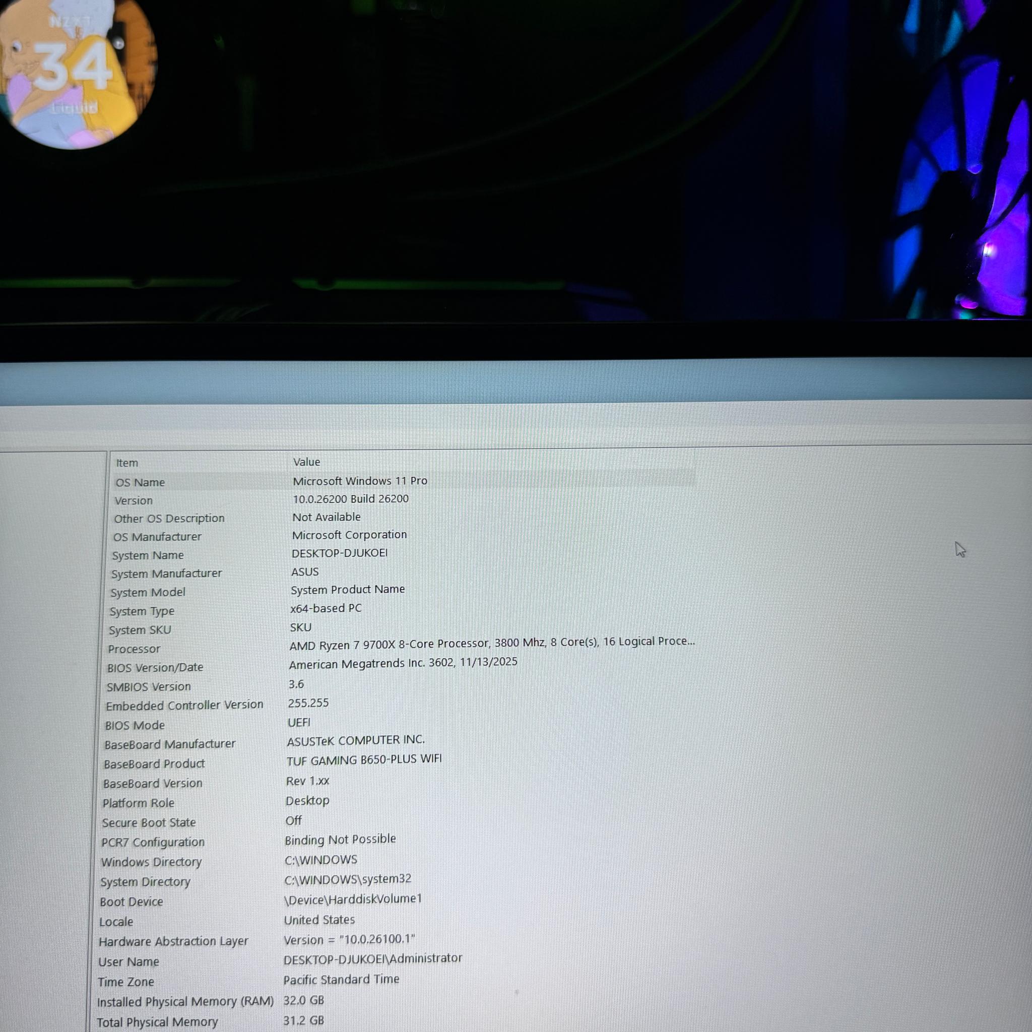 Gaming PC NVIDIA 5080 | Ryzen 7 9700X | 32GB DDR5 | 2TB M.2 | NZXT Kraken 360mm AIO | Win11 Pro