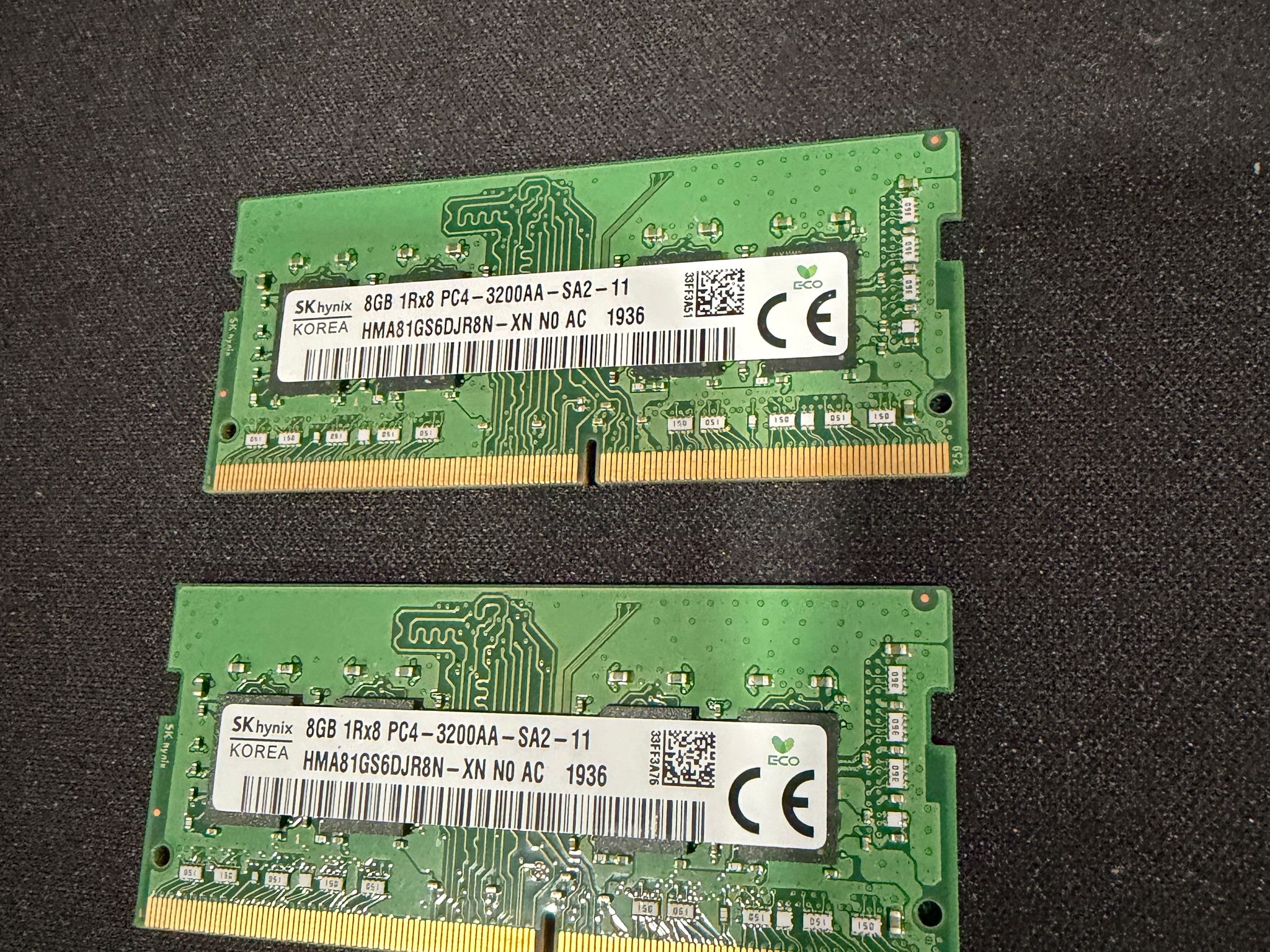 16Gb (2x8) SK Hynix 3200mhz So-Dimm Ram