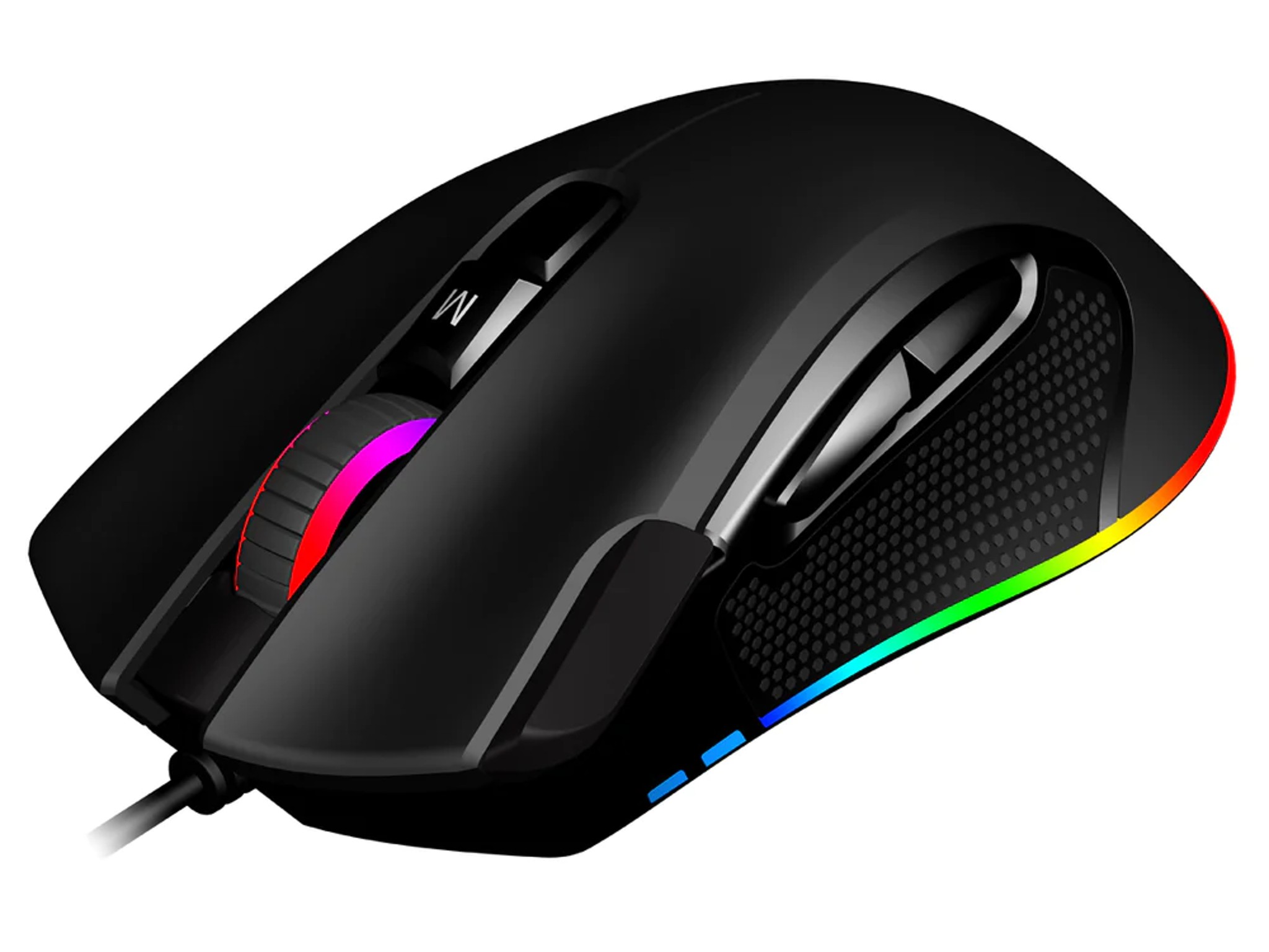 Patriot Viper V551 Gaming Mouse - 12,000 DPI Pixart Optical Sensor | Braided Cable | PTFE Foot Pads