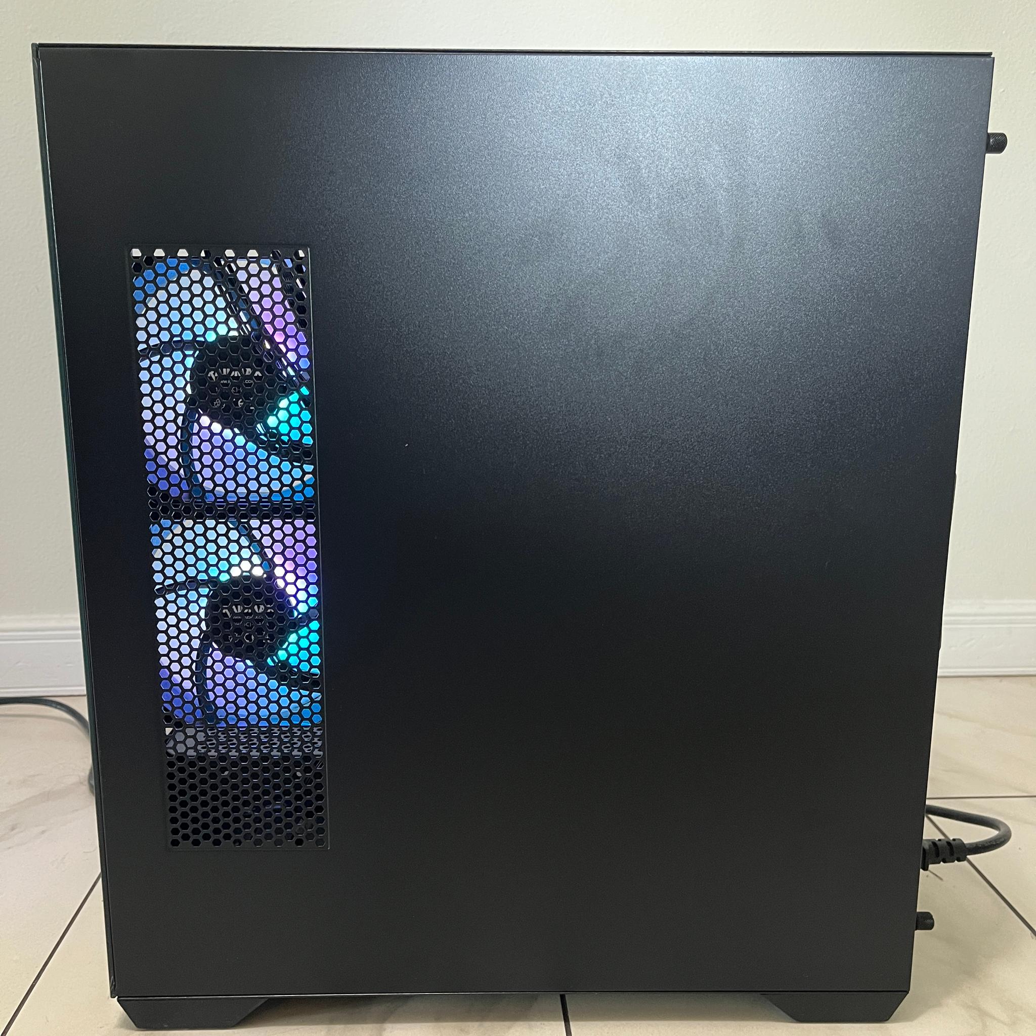 NVIDIA RTX 2060 Super, Intel Core i5-7400, 16GB RAM, 878GB Storage, RGB Gaming PC w/ Wi-Fi & BT