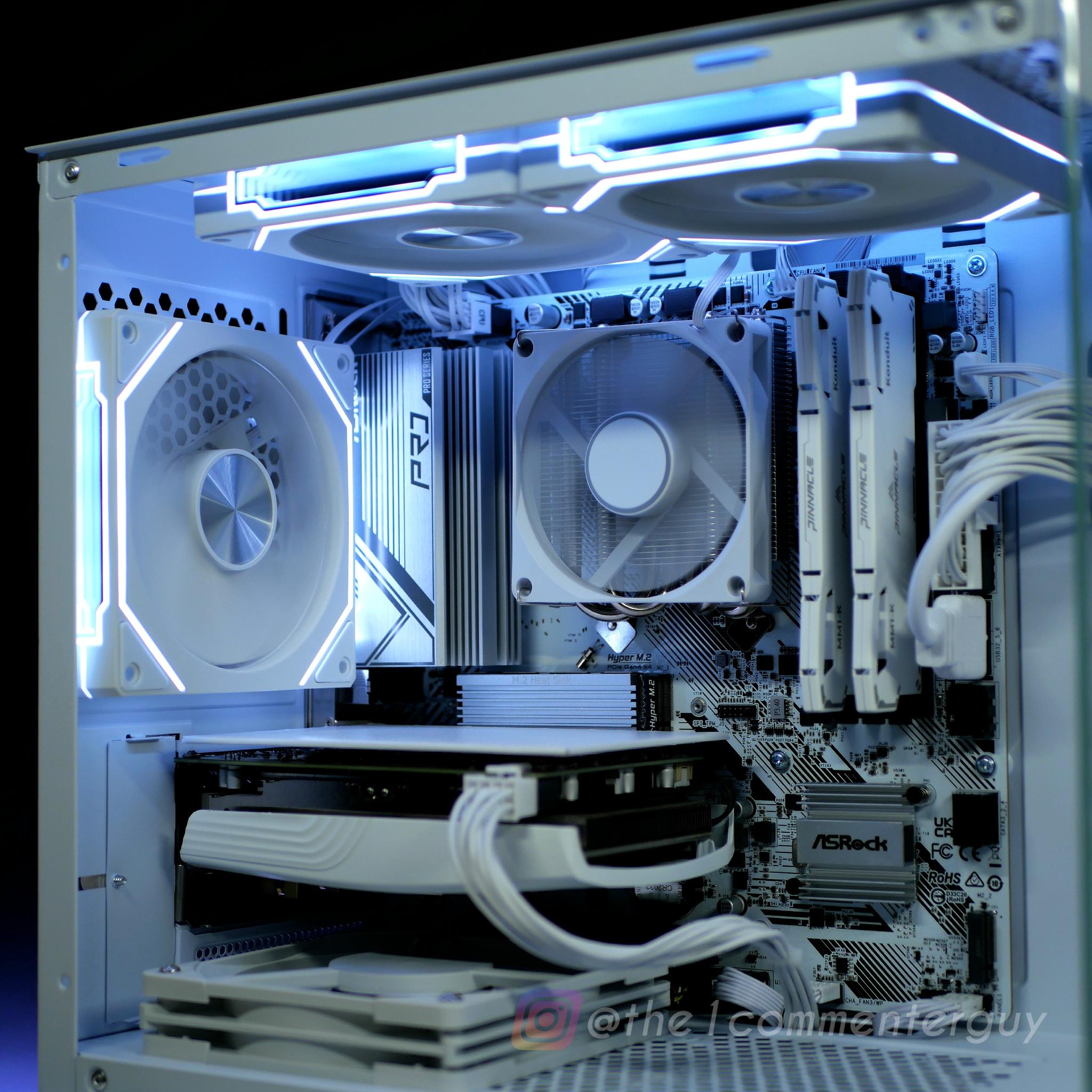 🧊|RTX 4060, Ryzen 5 3600 White gaming PC