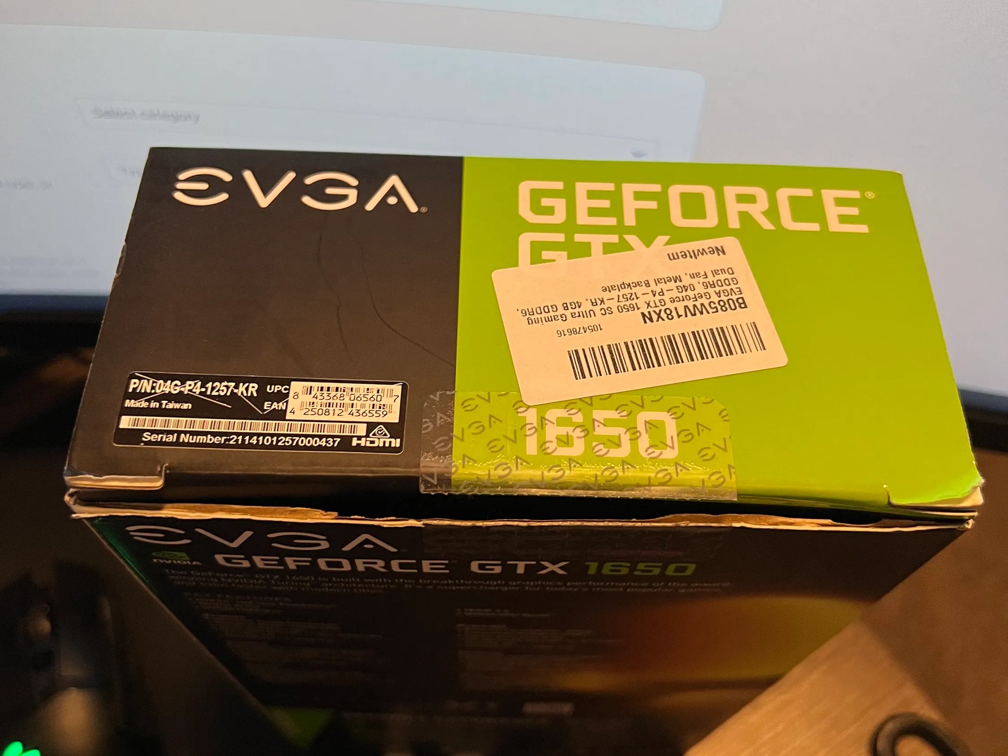 Open Box - EVGA GTX 1650 SC ULTRA