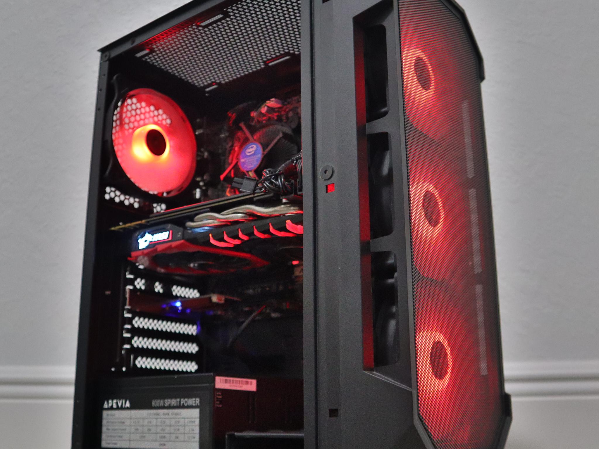 Gaming PC - GTX 1080, i7-7700, 16GB DDR4, WIFI, ARGB, BLACK, 120GB SATA SSD, 1TB HDD.